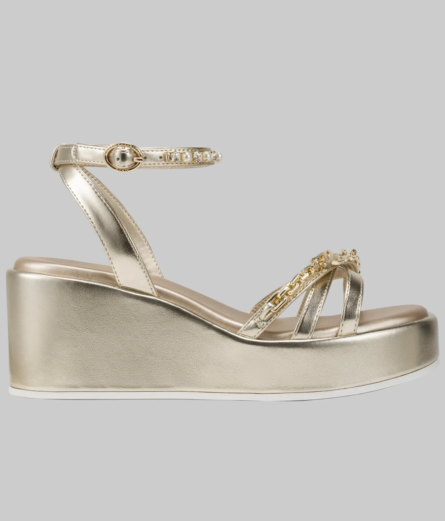 CLEMONS ANKLE STRAP WEDGE SANDAL