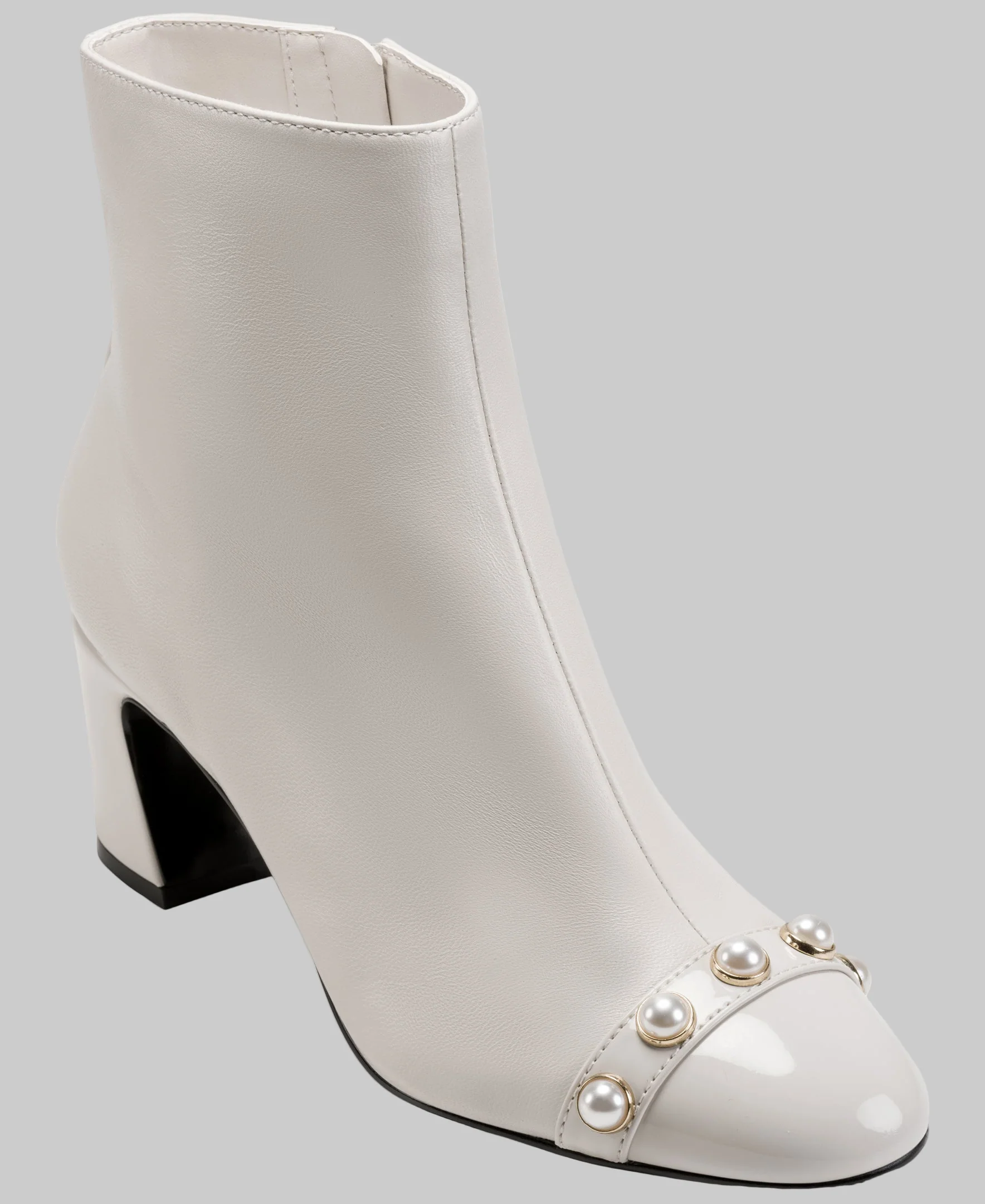 DALYN HEELED BOOTIE WITH PEARLS - Image 2