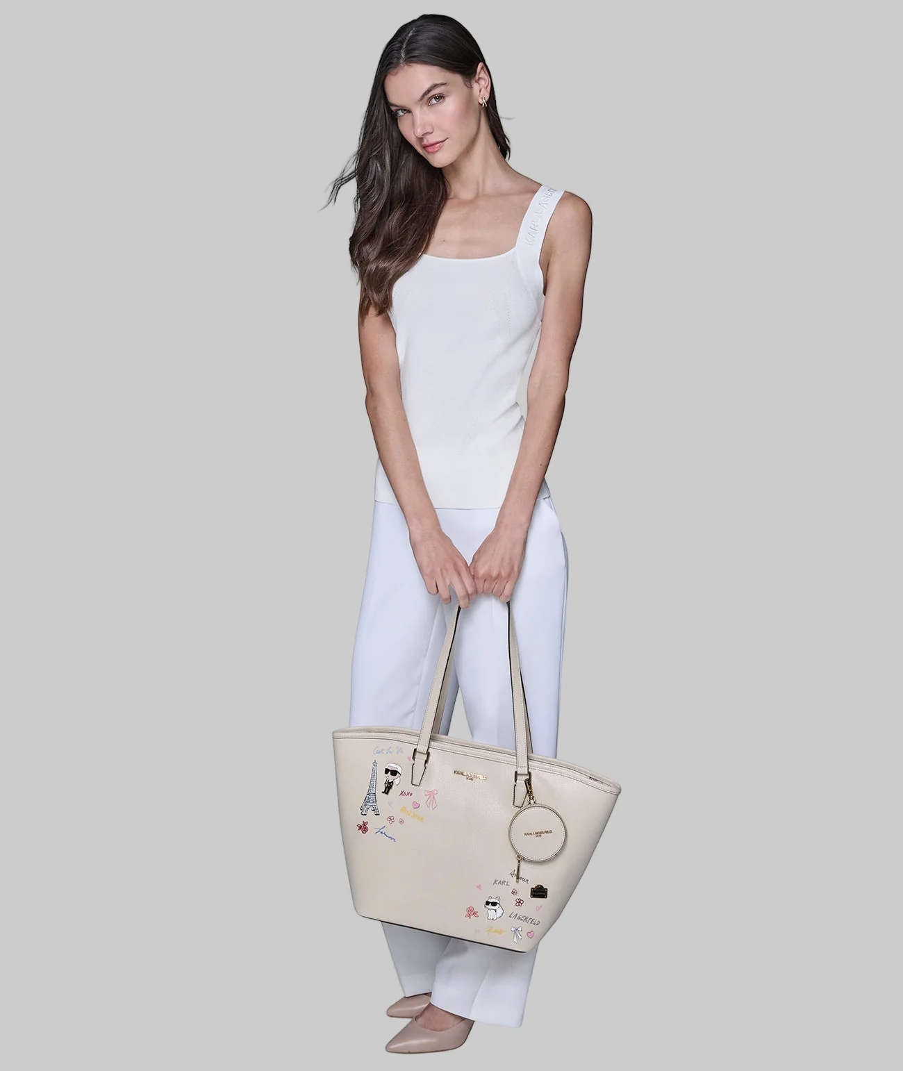 ADELE TOTE WITH KARL ART - Image 7
