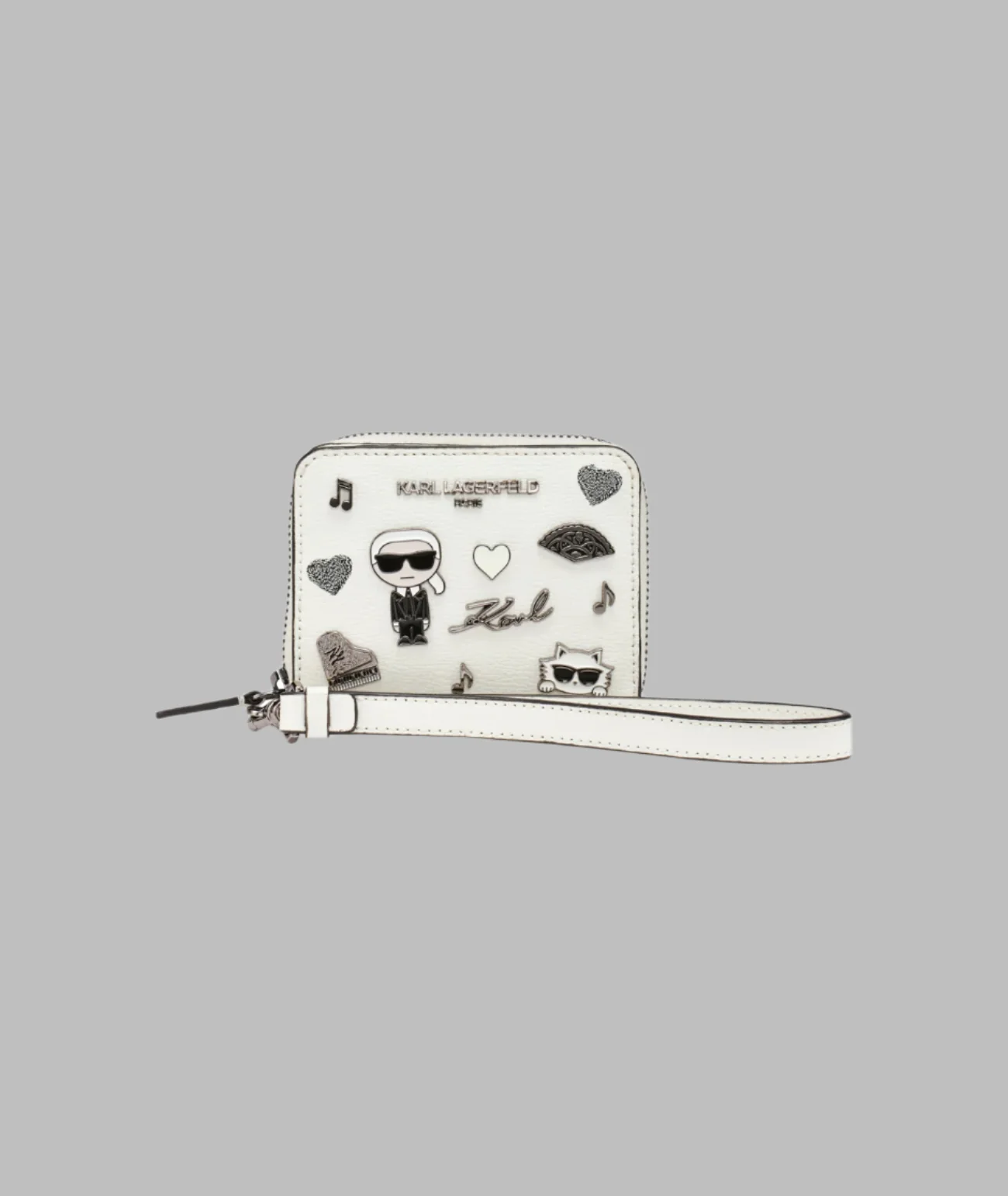 SMALL ZIP WALLET WITH PINS