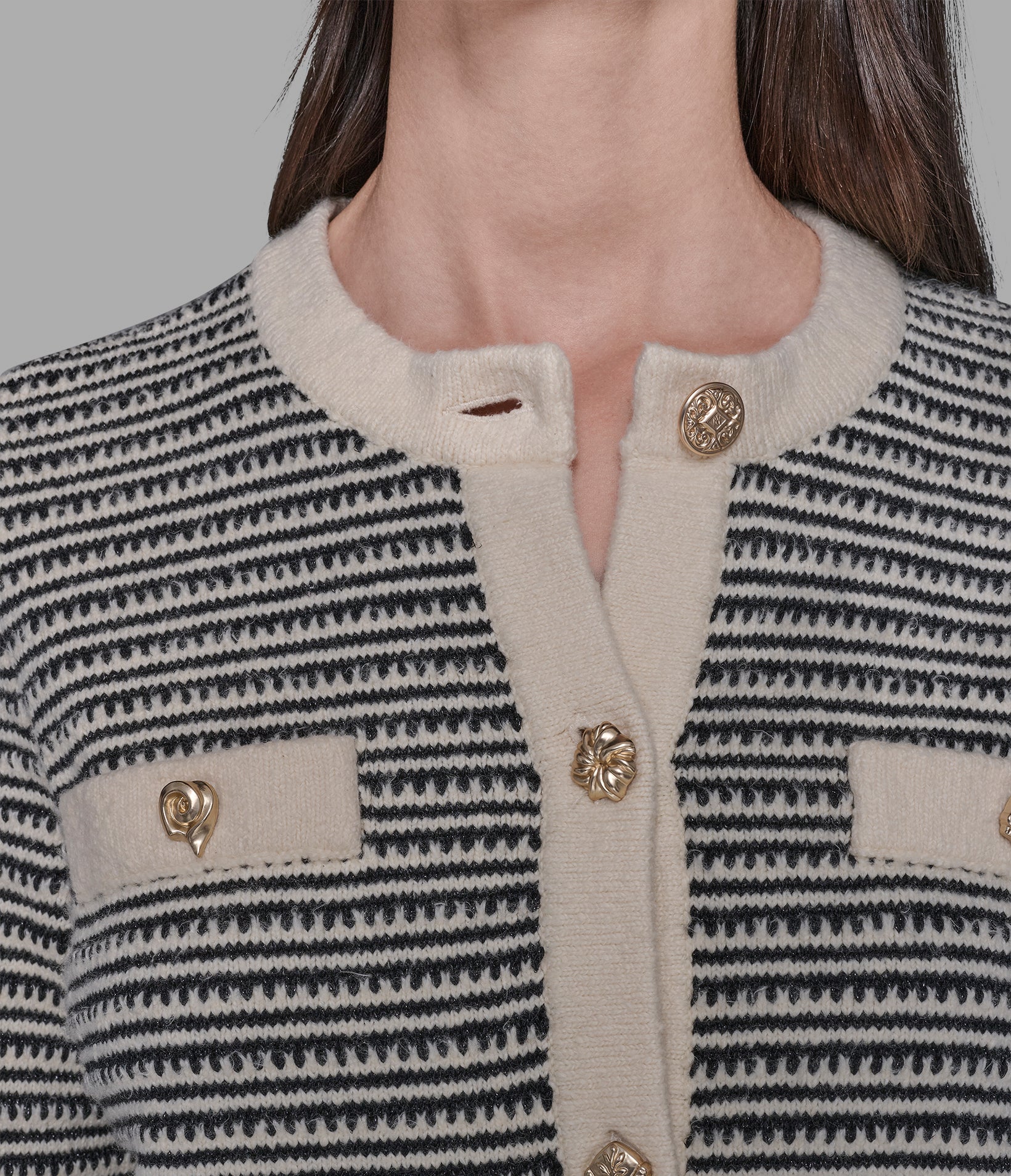 CROPPED TEXTURED CARDIGAN - Image 5