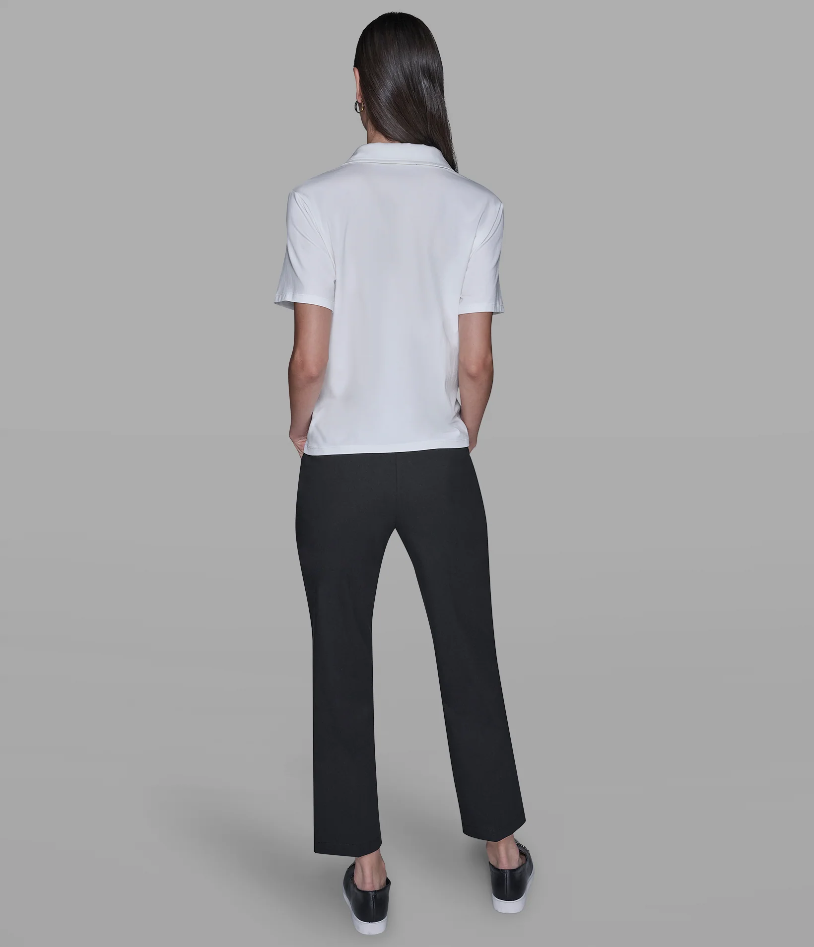 JOHNNY COLLAR KNIT TOP - Image 5