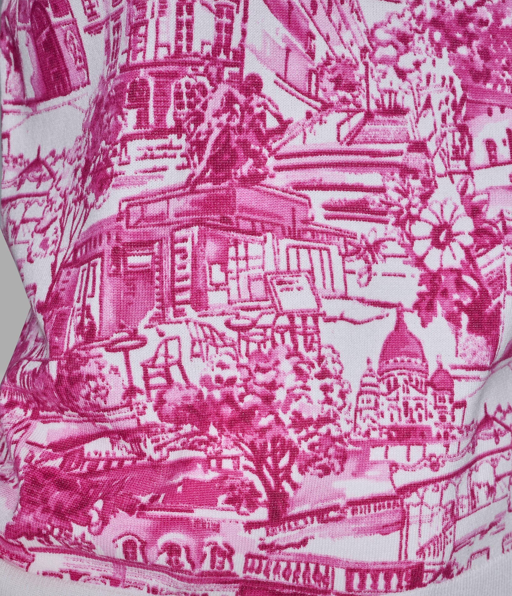 SHORT SLEEVE PARIS SKETCH SWEATER - Image 6