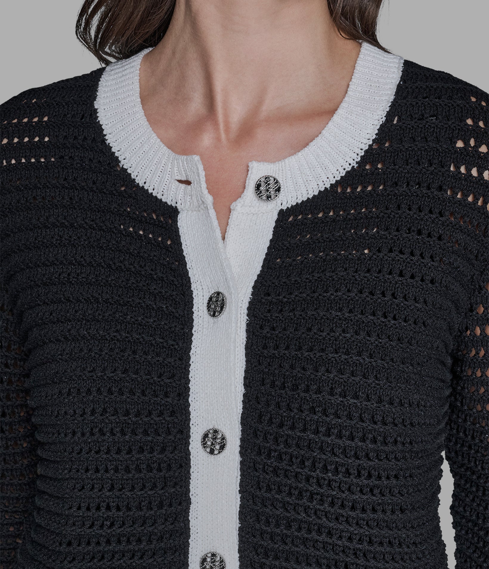 CROCHET KNIT CARDIGAN - Image 6