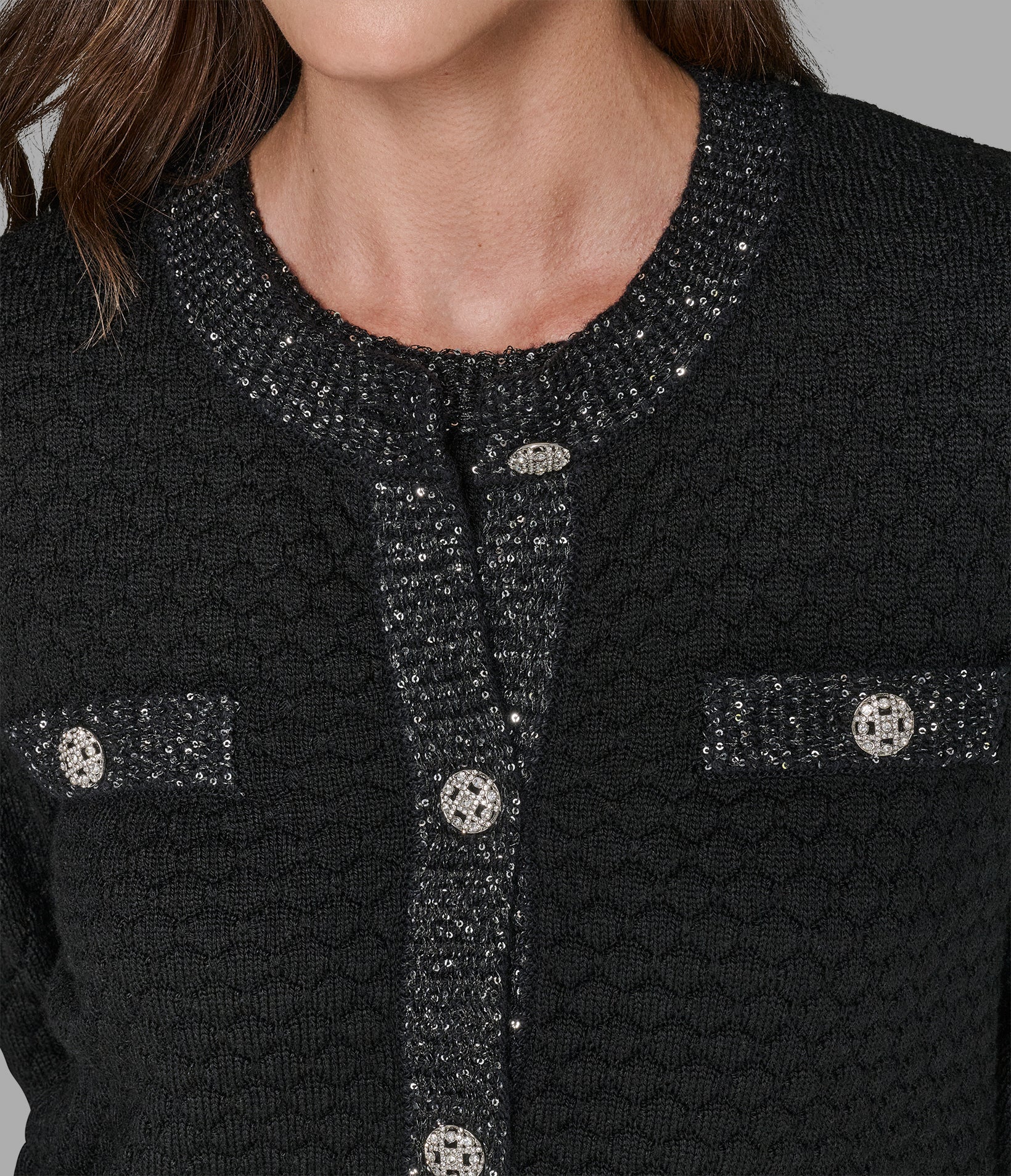 TEXTURED KNIT CROPPED CARDIGAN - Image 5