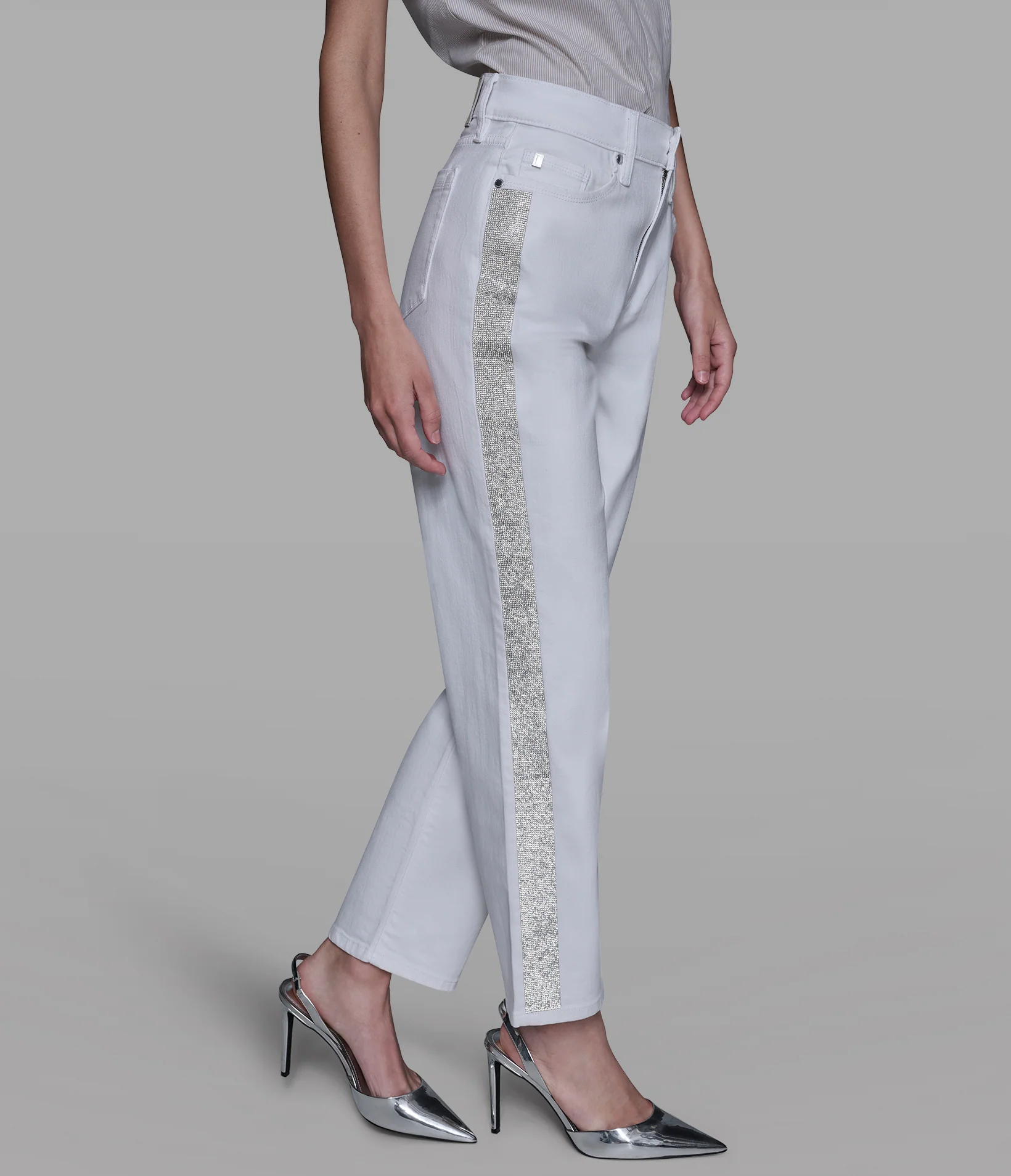 RHINESTONE TRIM JEAN - Image 3