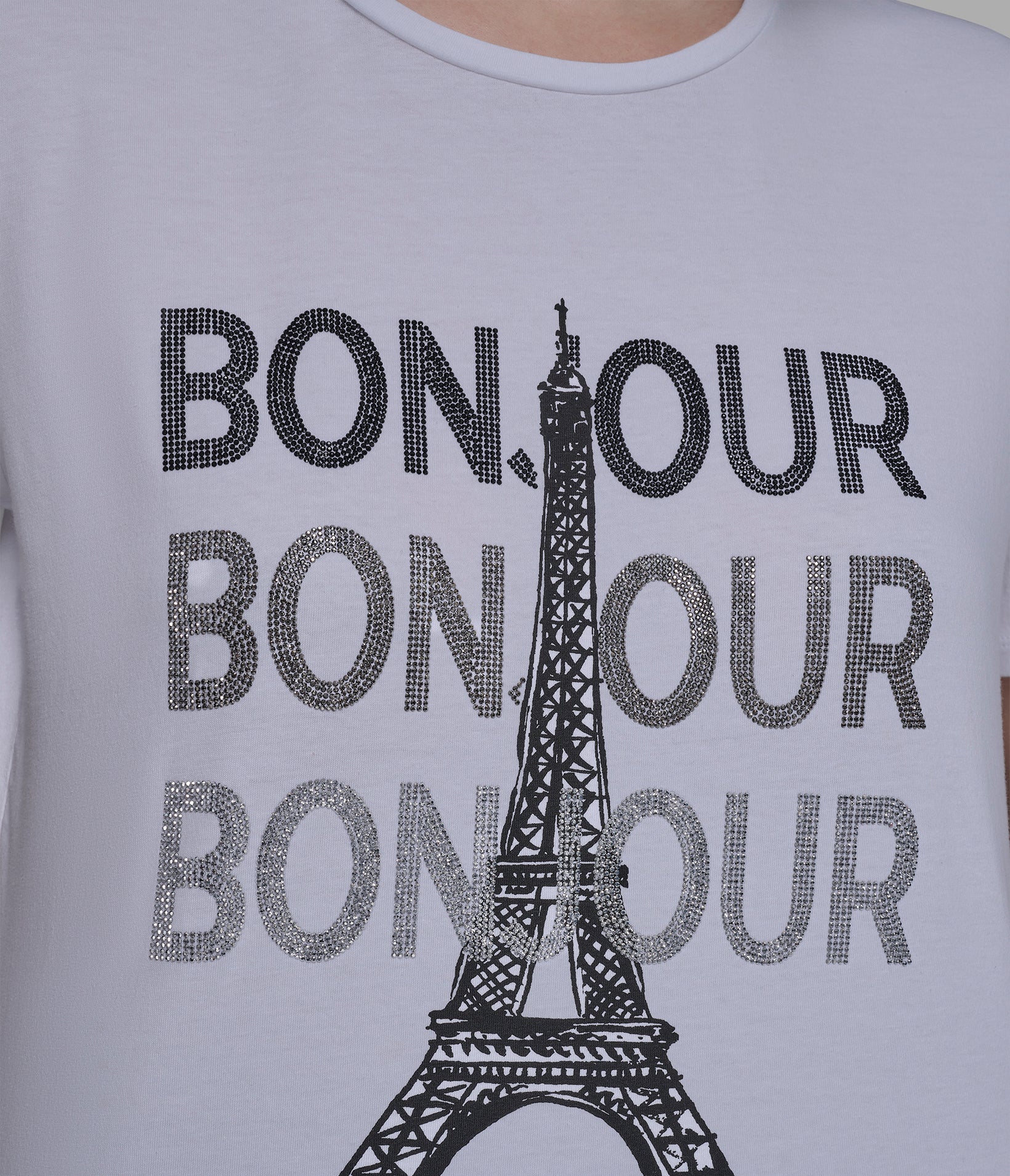 SEQUIN BONJOUR TEE - Image 5