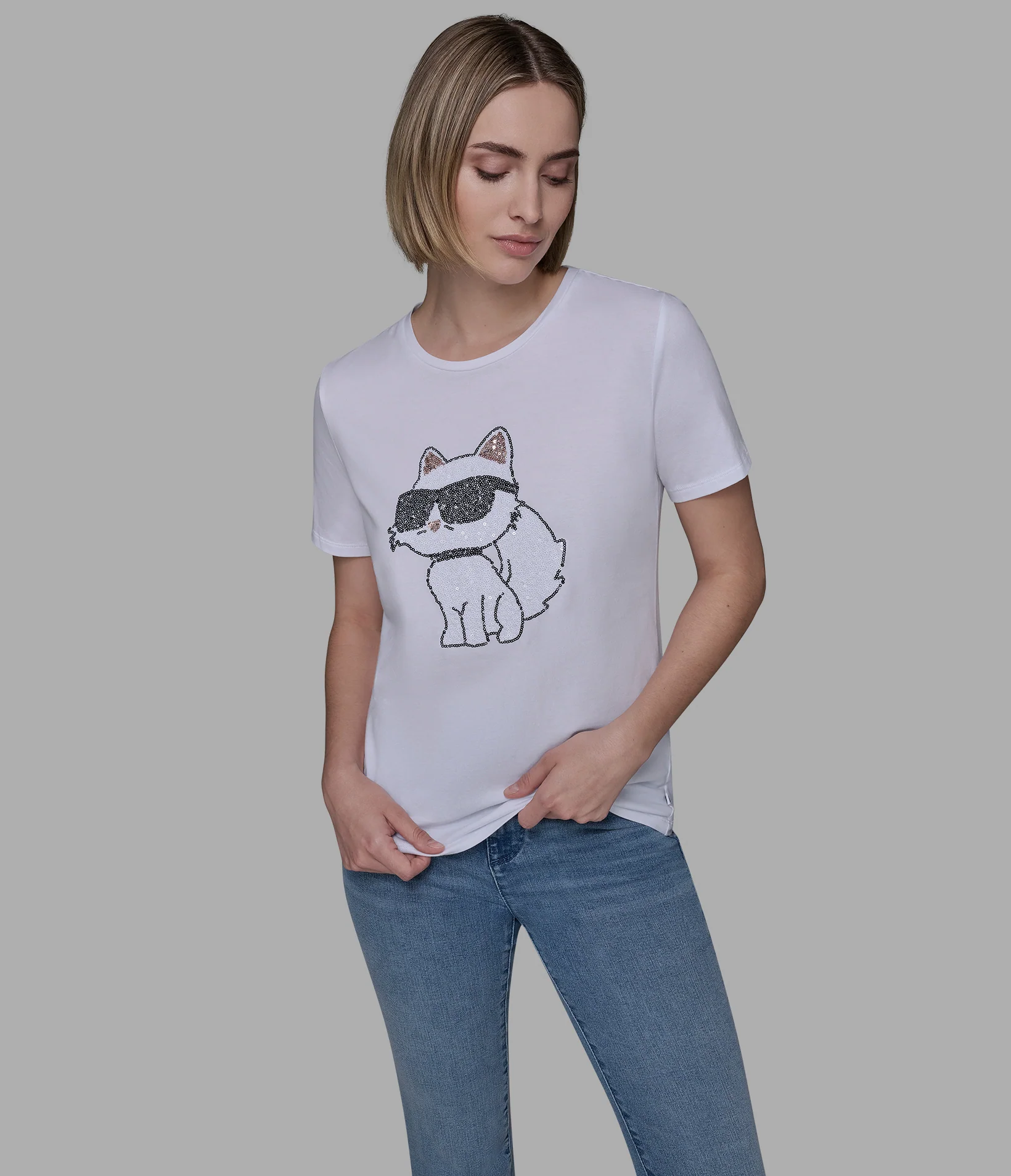 CHOUPETTE SEQUIN LOGO TEE - Image 4