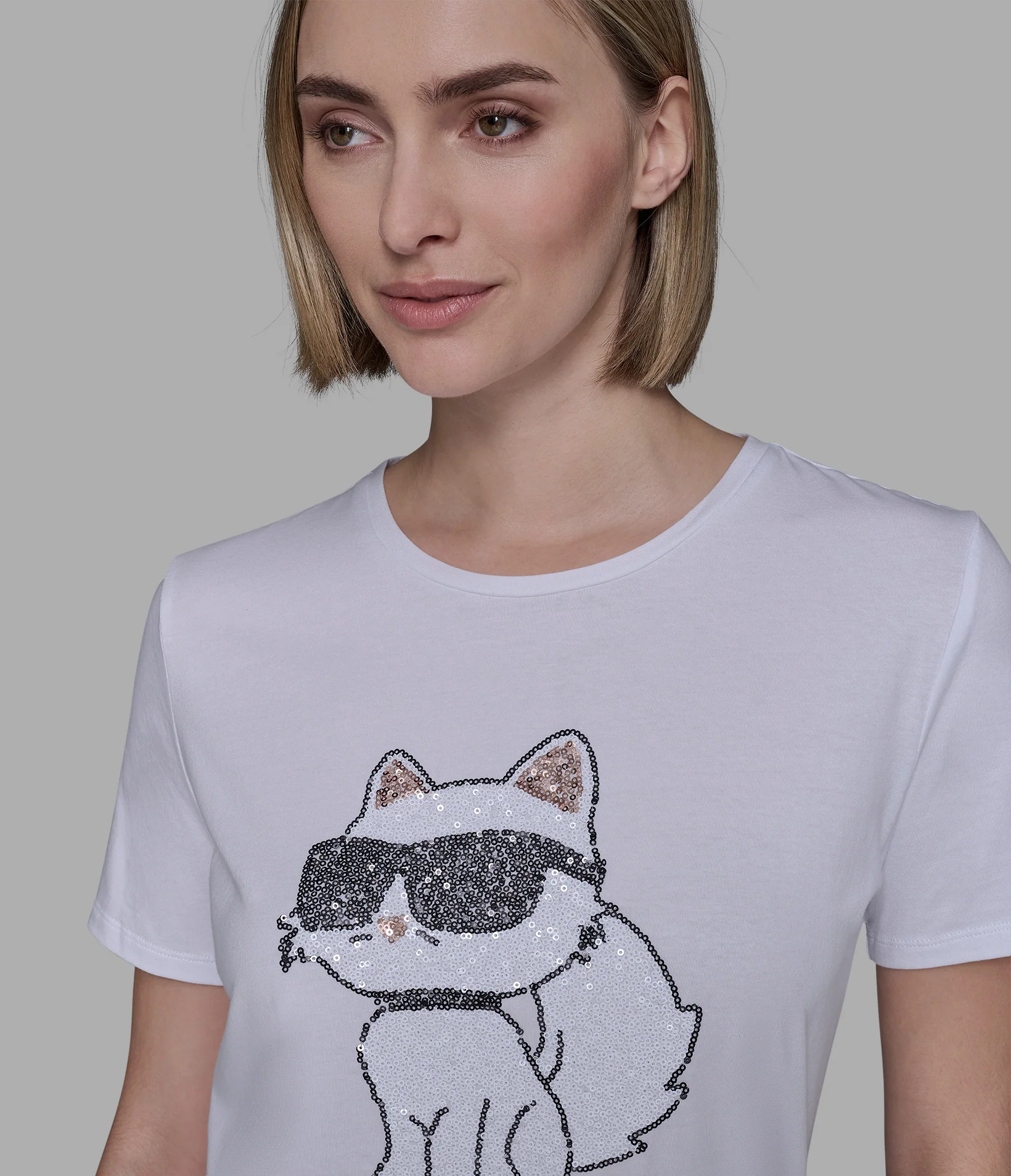 CHOUPETTE SEQUIN LOGO TEE - Image 6