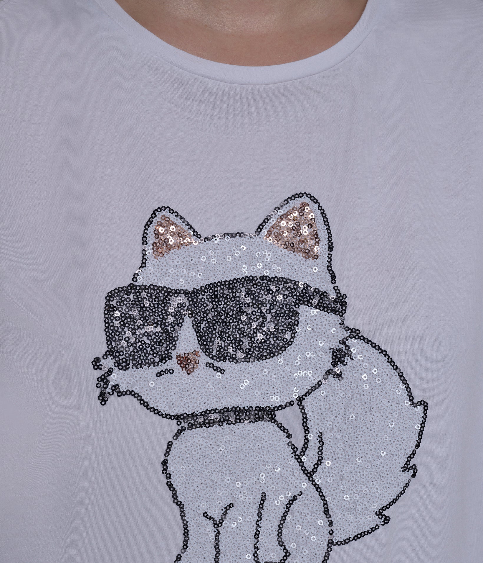 CHOUPETTE SEQUIN LOGO TEE - Image 7