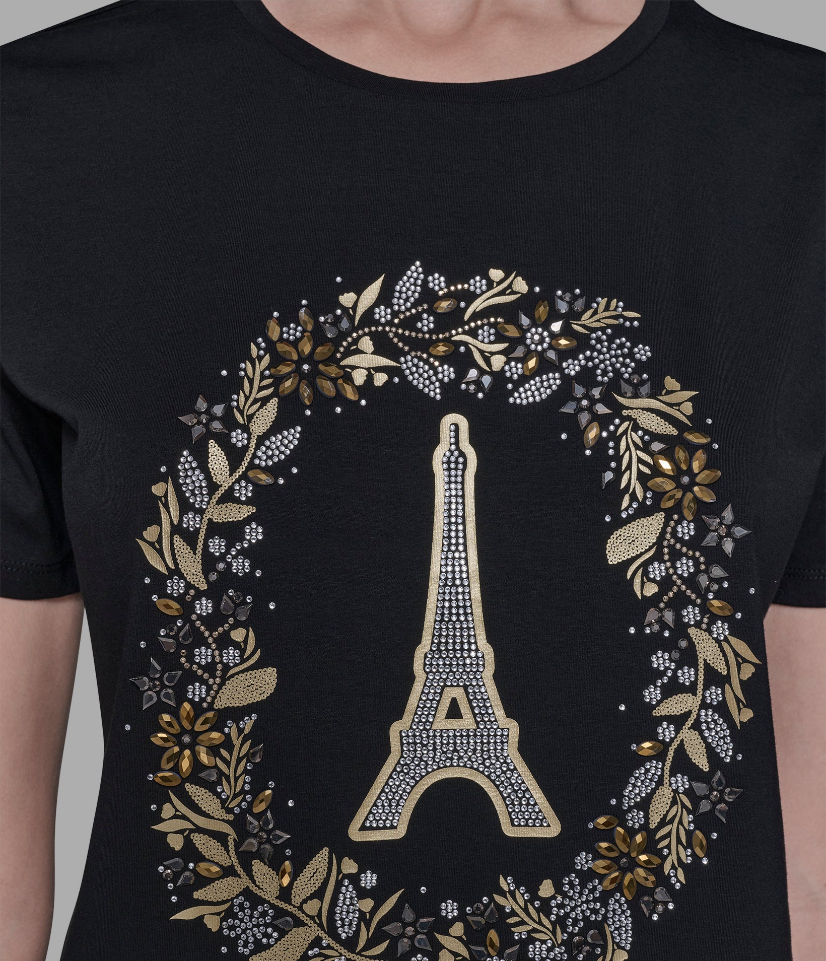 EMBELLISHED EIFFEL TOWER TEE - Image 6