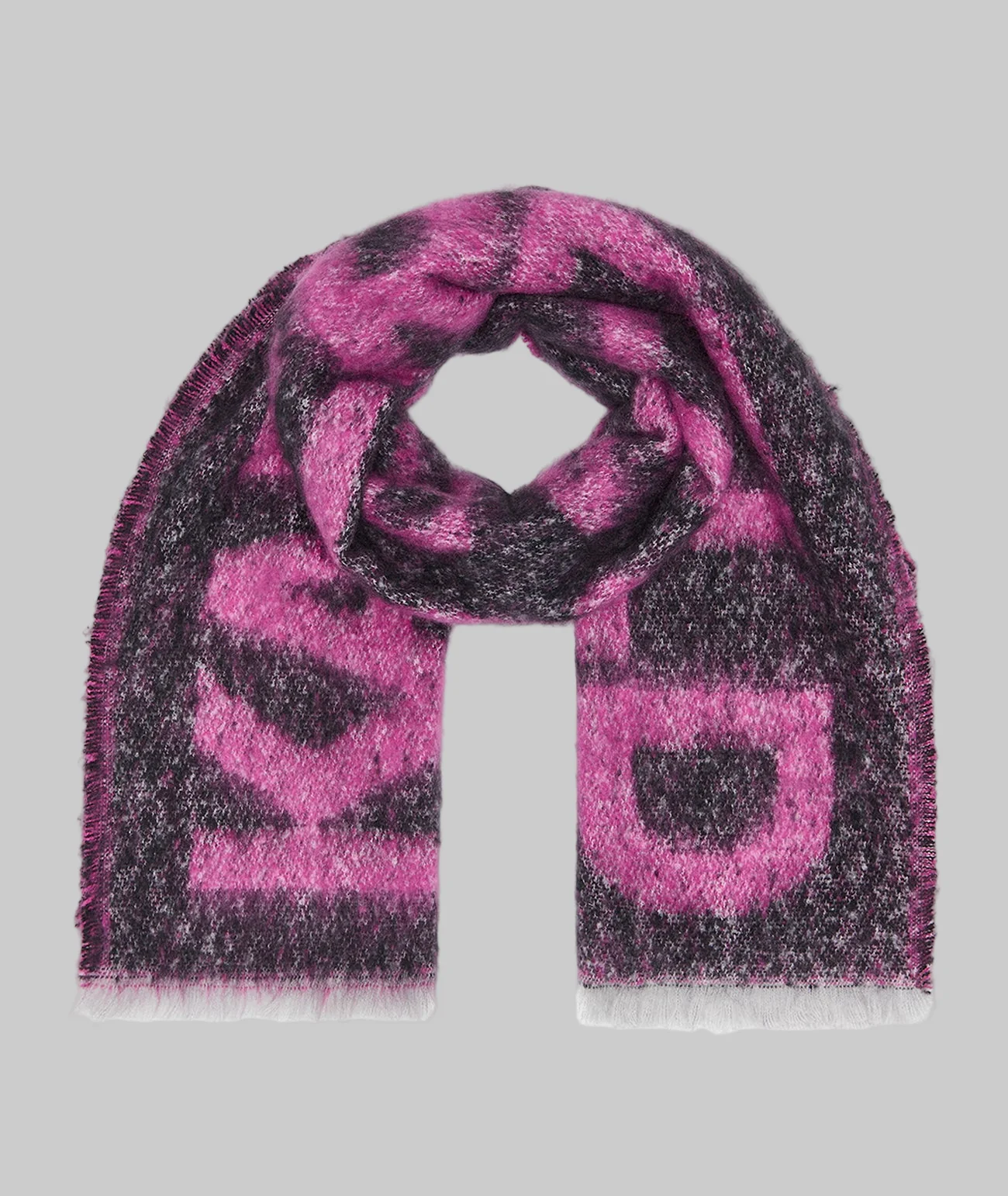 LOGO FLUFFY BLANKET SCARF