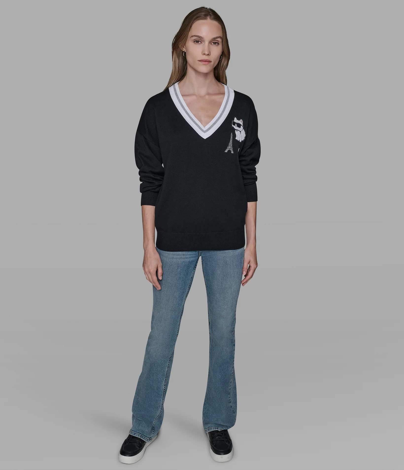 VARSITY SWEATER WITH PATCHES - Image 3