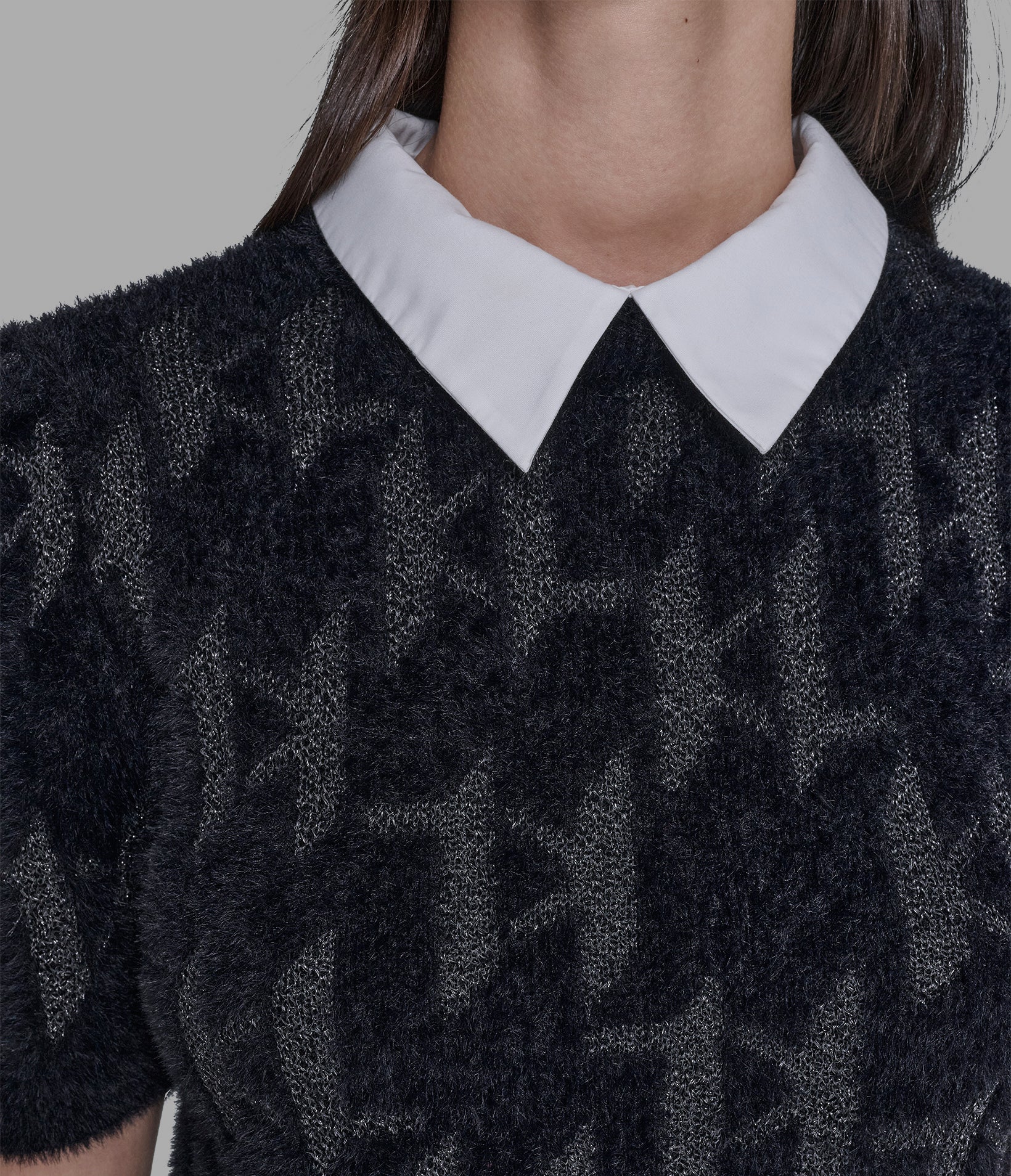 FUZZY KL SHORT SLEEVE SWEATER - Image 5