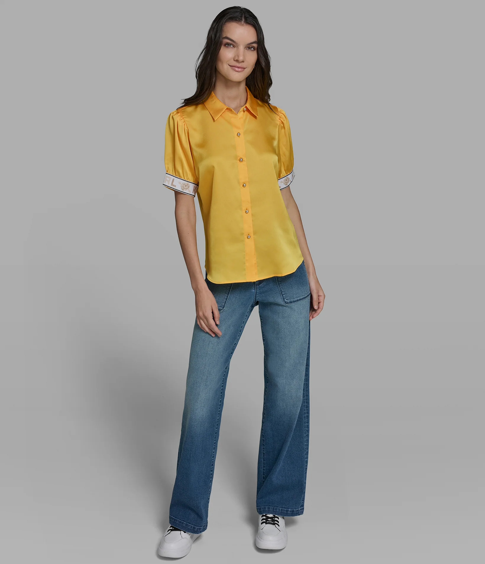 KARL CUFF LOGO BLOUSE - Image 4