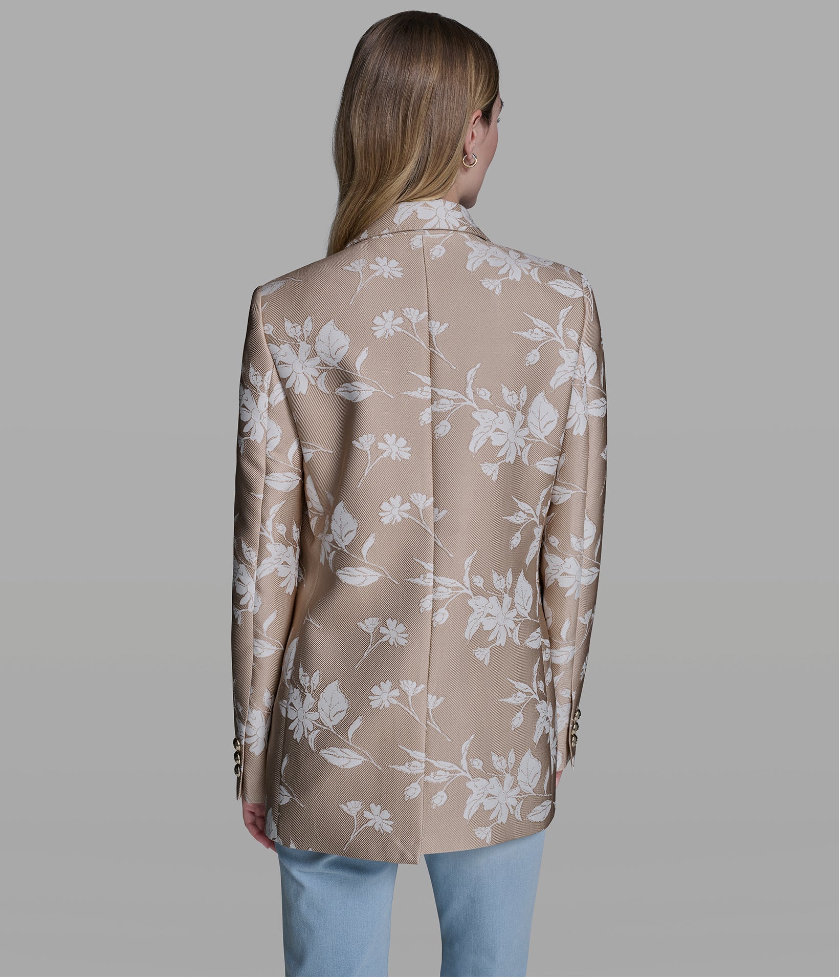 FLORAL JACQUARD BLAZER - Image 4