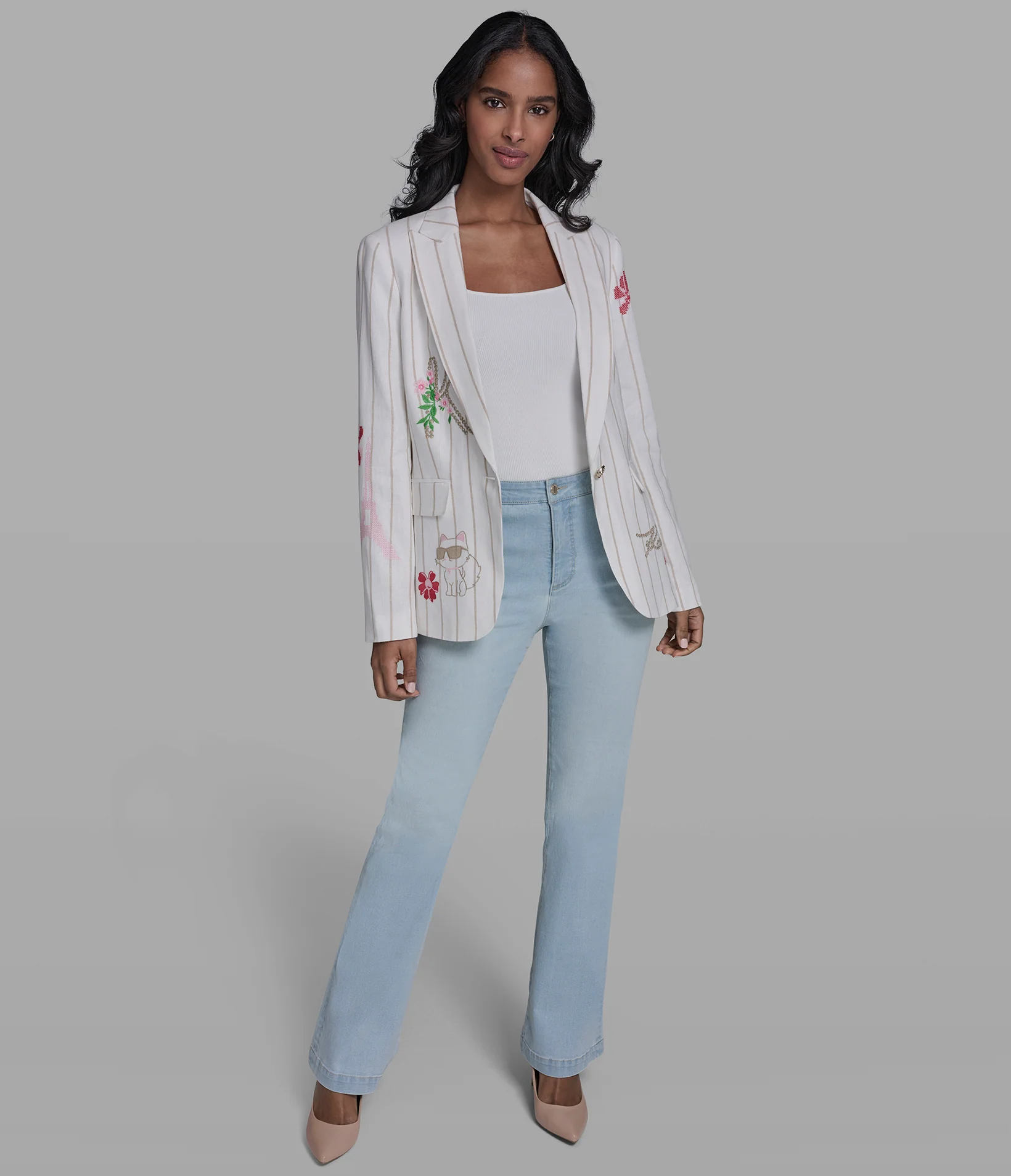 WHIMSY STRIPED BLAZER - Image 4