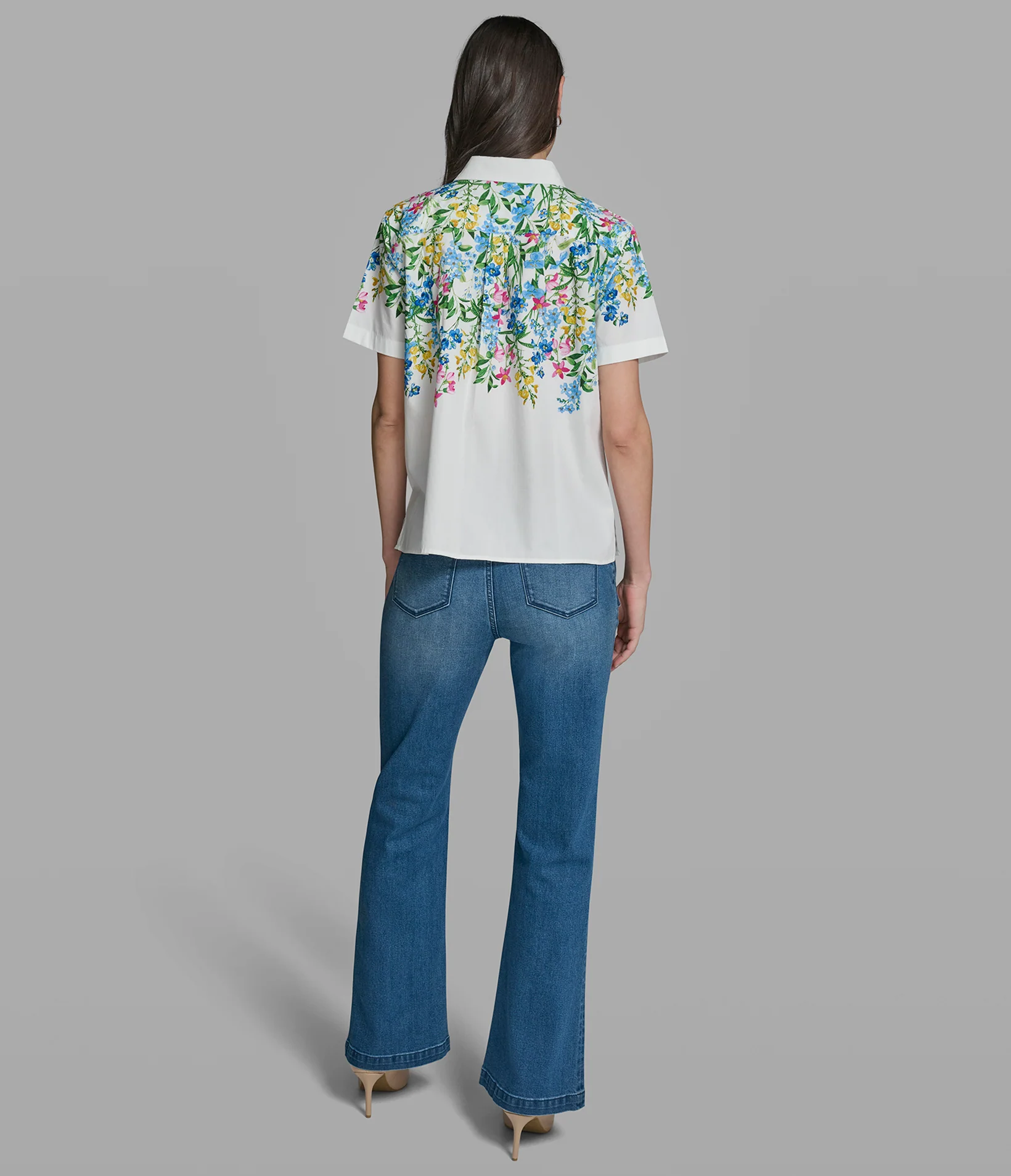 SHORT SLEEVE FLORAL BLOUSE - Image 5