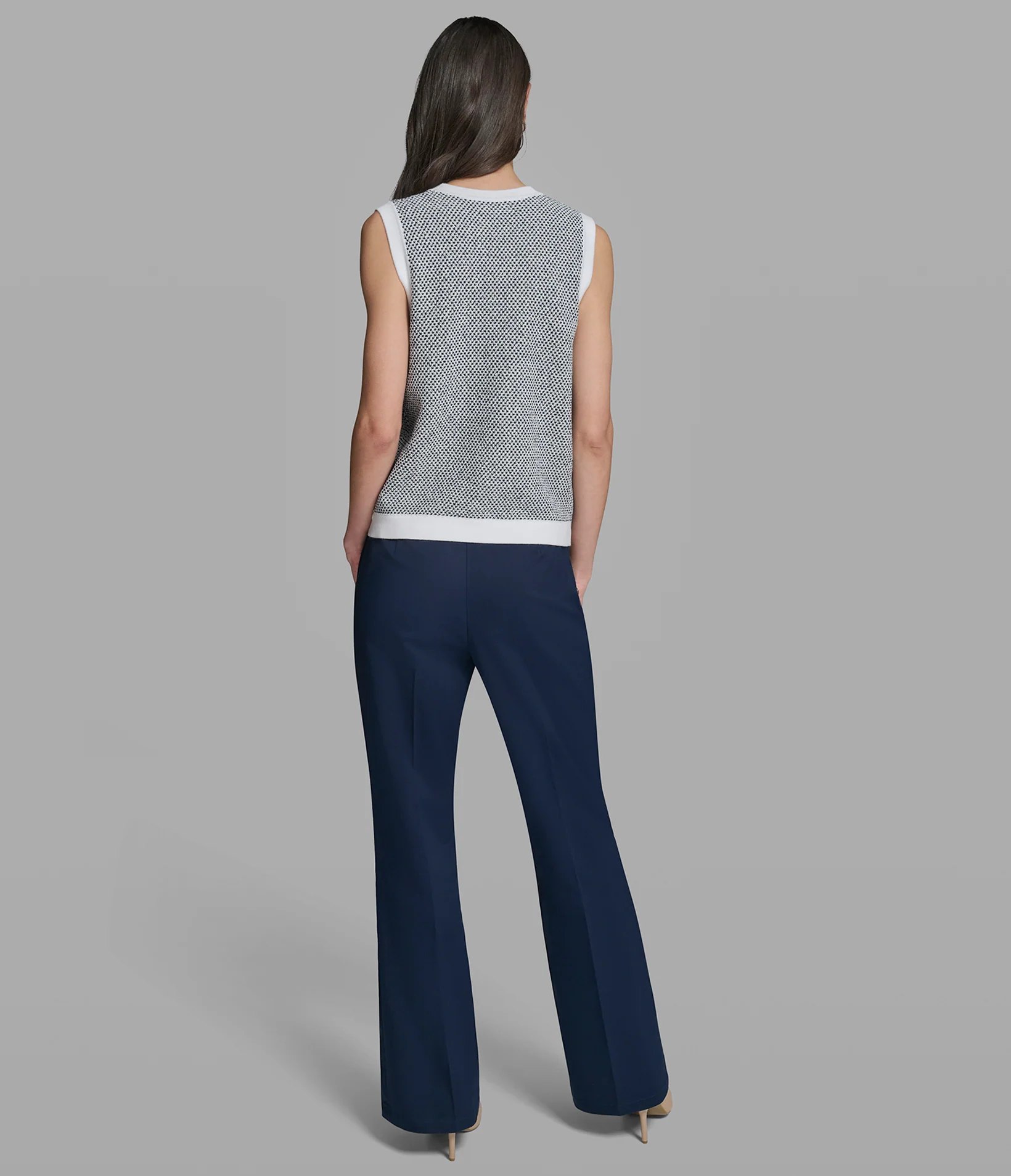 SLEEVELESS MARLED CARDIGAN - Image 5