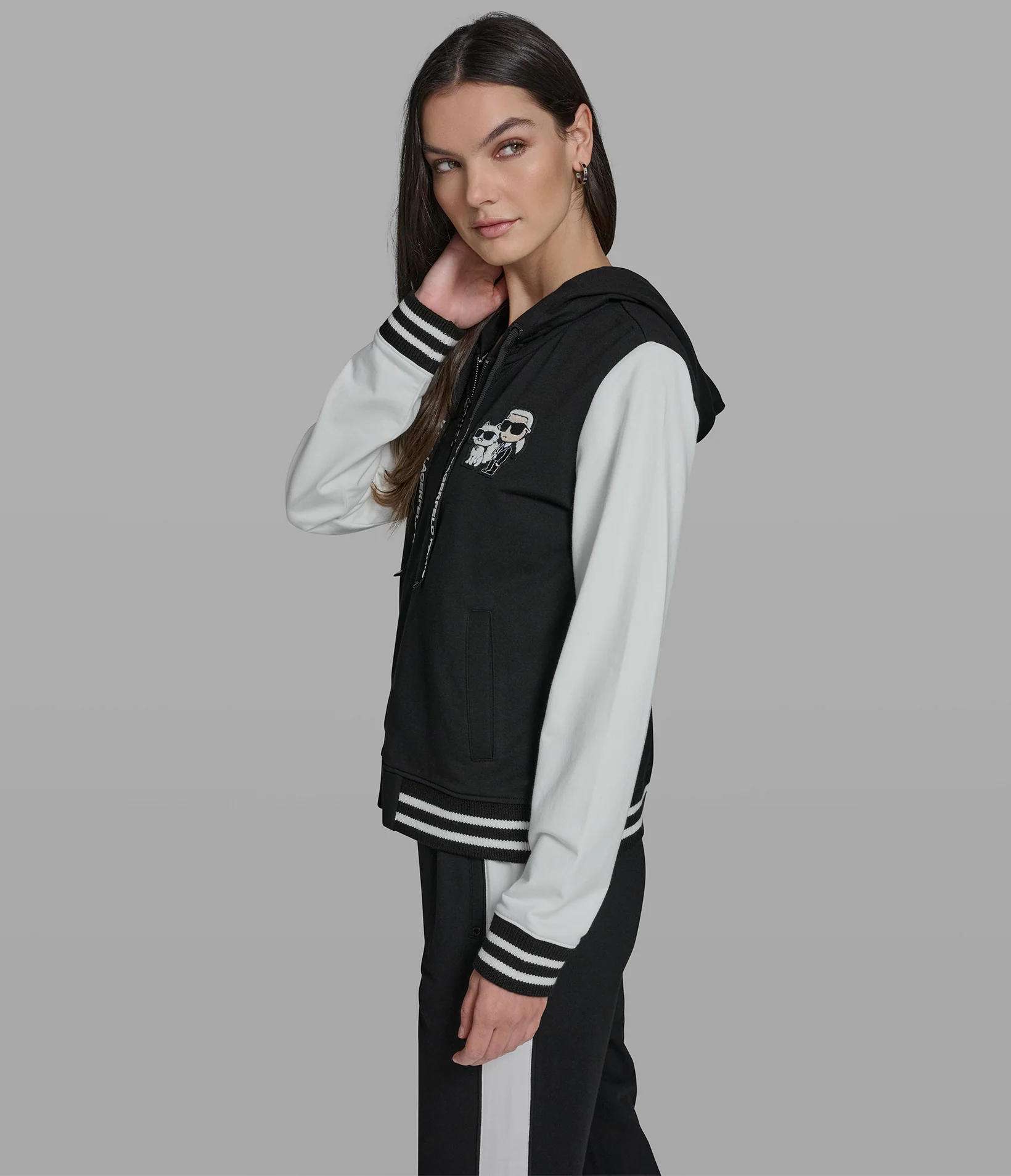 DUO PATCH ZIP UP HOODIE - Image 3