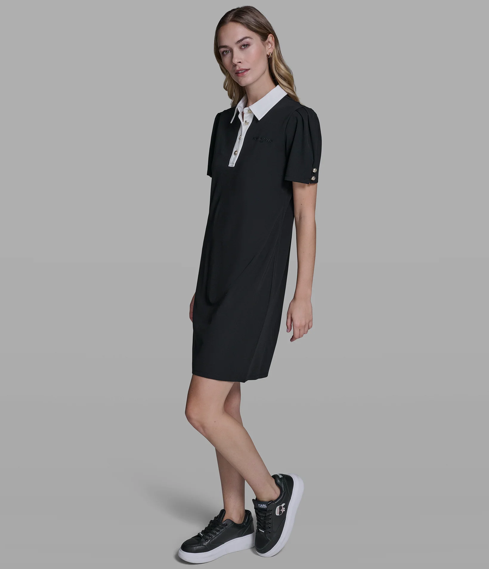 KNIT POLO DRESS - Image 3