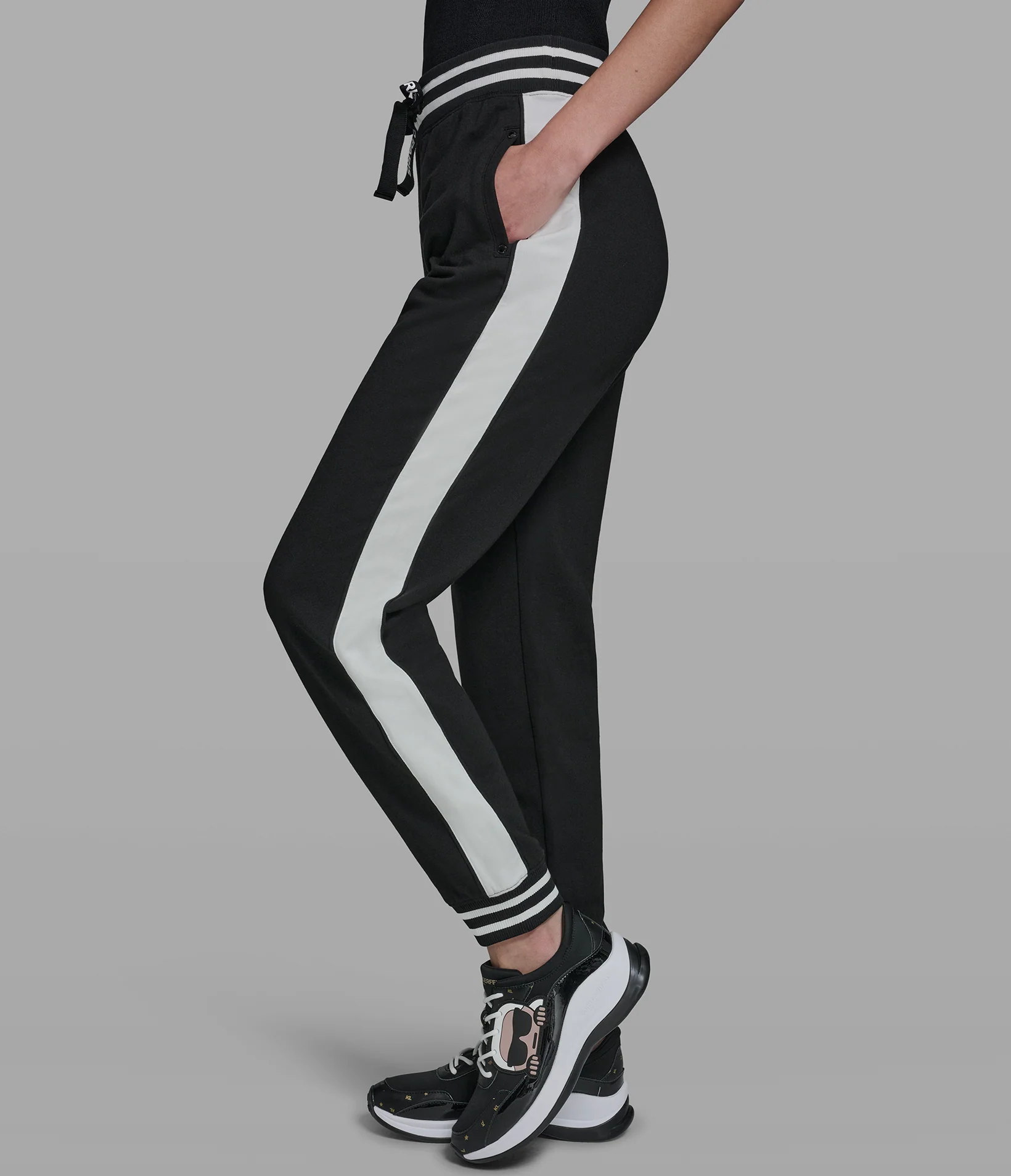 TRACK JOGGER WITH STRIPE DETAIL