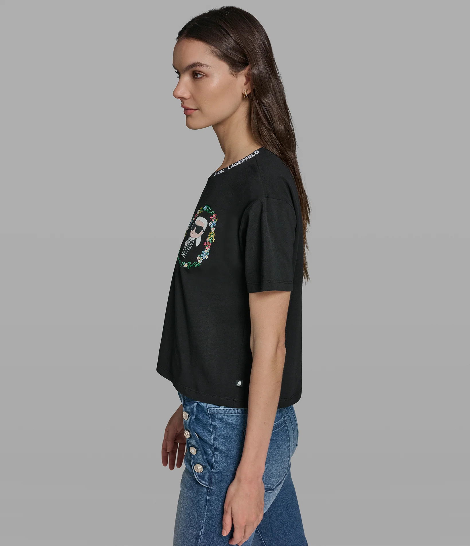 FLORAL FRAME KARL TEE - Image 3