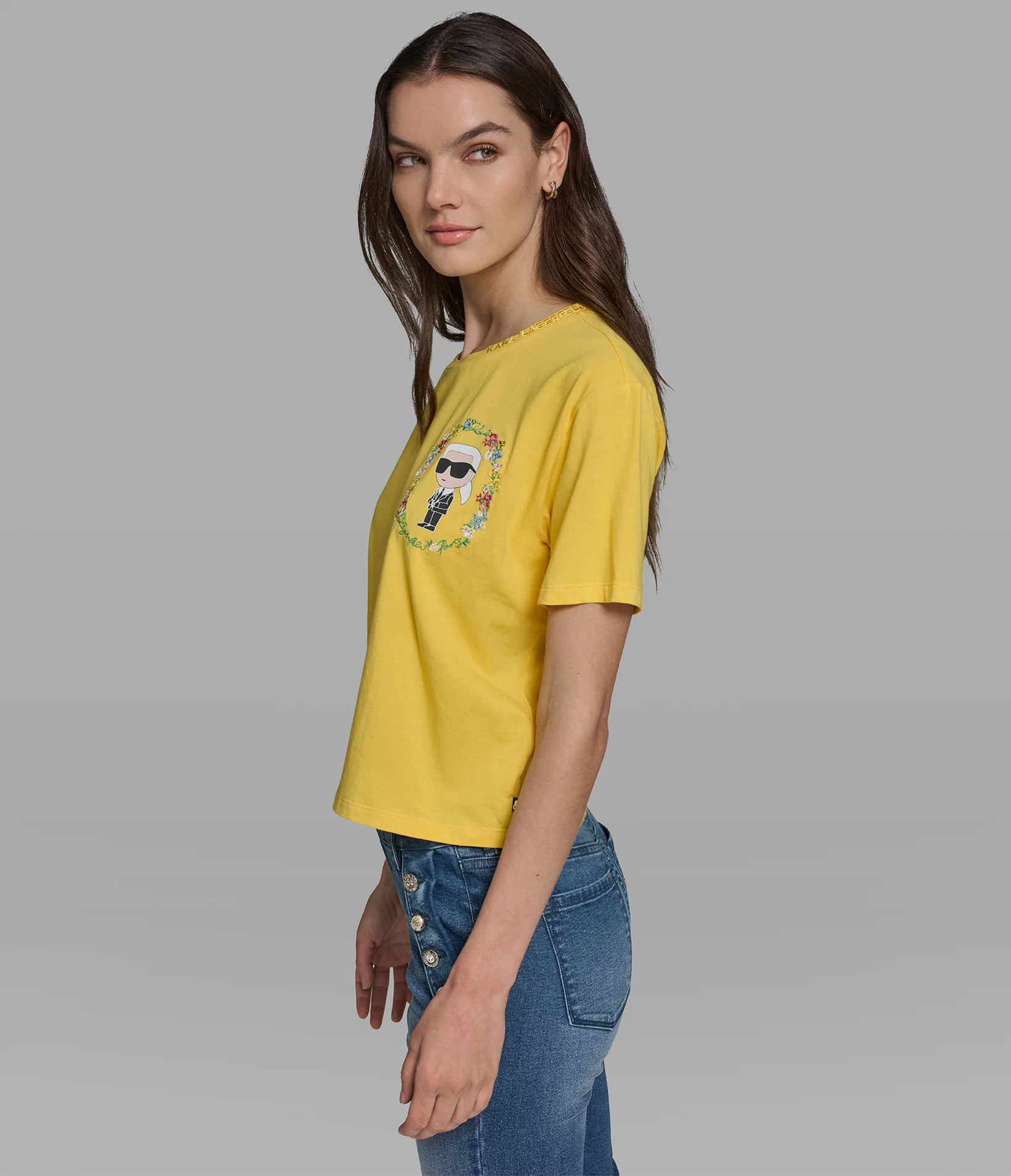 FLORAL FRAME KARL TEE - Image 3