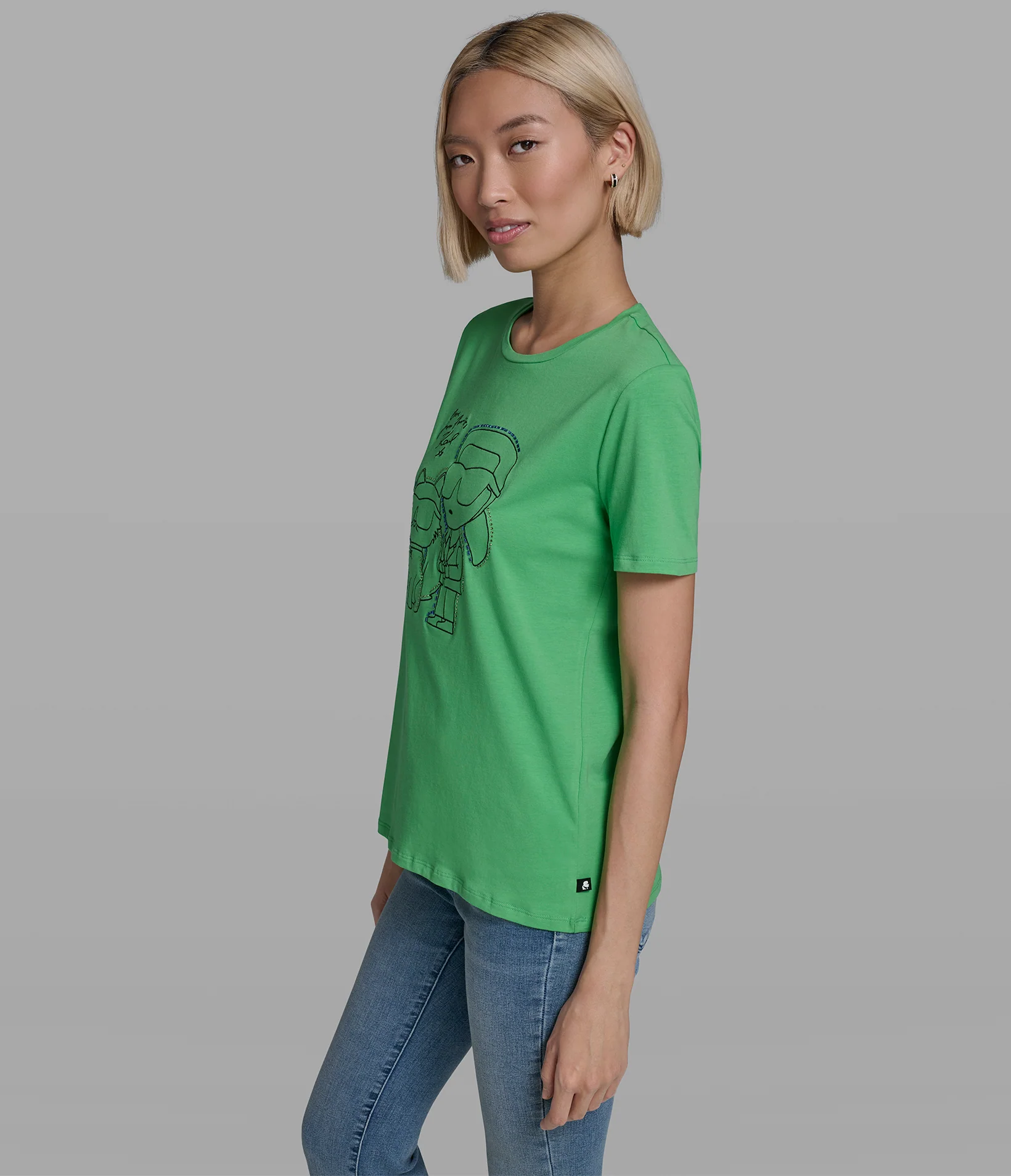 EMBELLISHED DUO OUTLINE TEE - Image 3