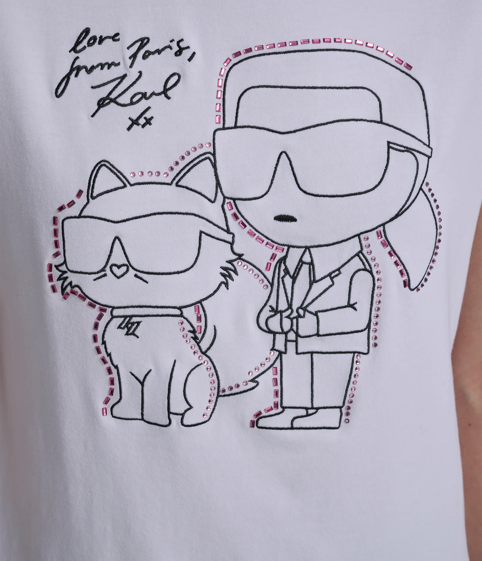EMBELLISHED DUO OUTLINE TEE - Image 6