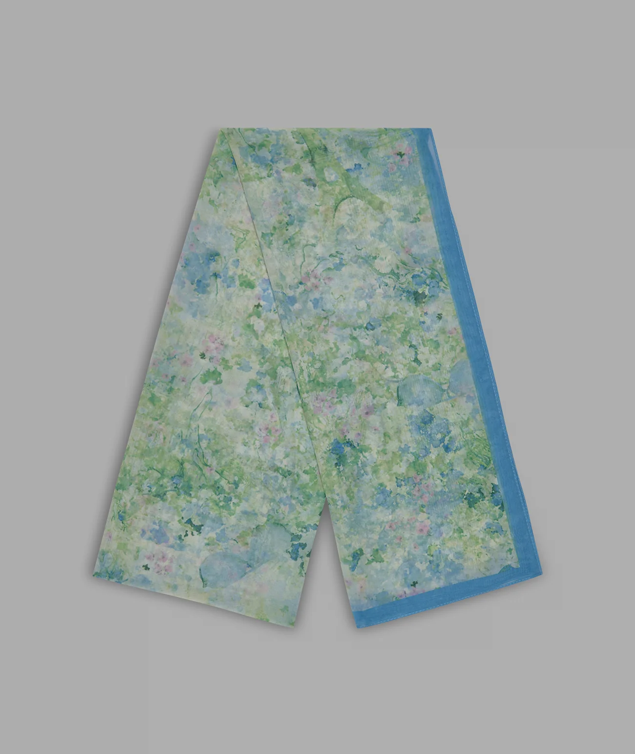 WATER COLOR GARDEN CHIFFON SCARF - Image 2