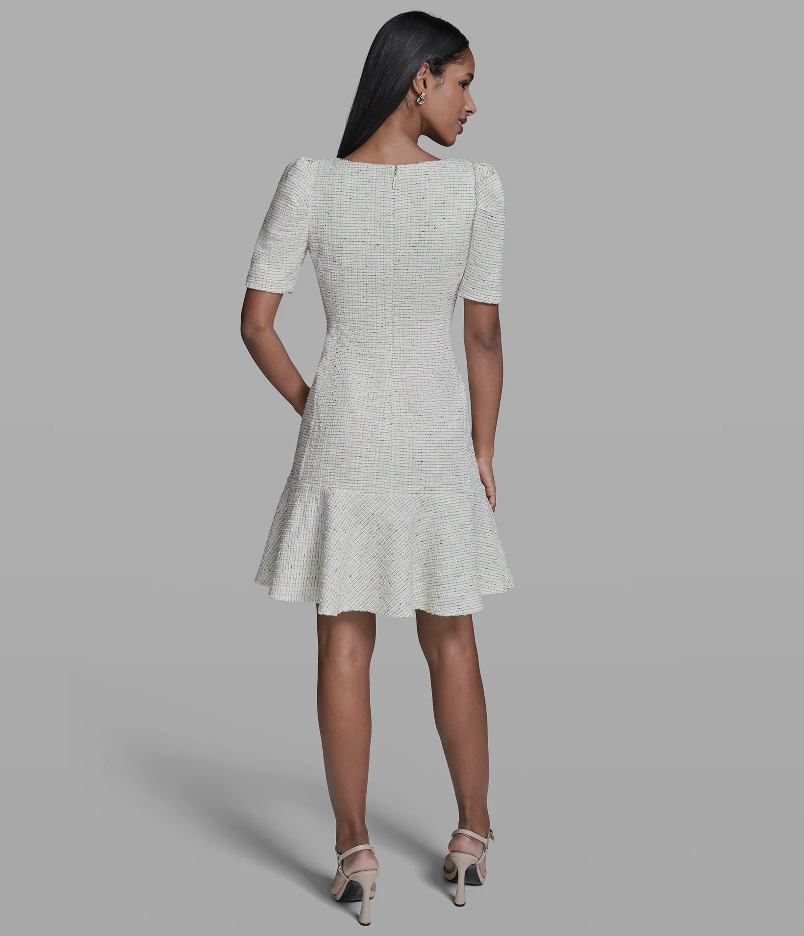 KNIT TWEED DRESS - Image 2