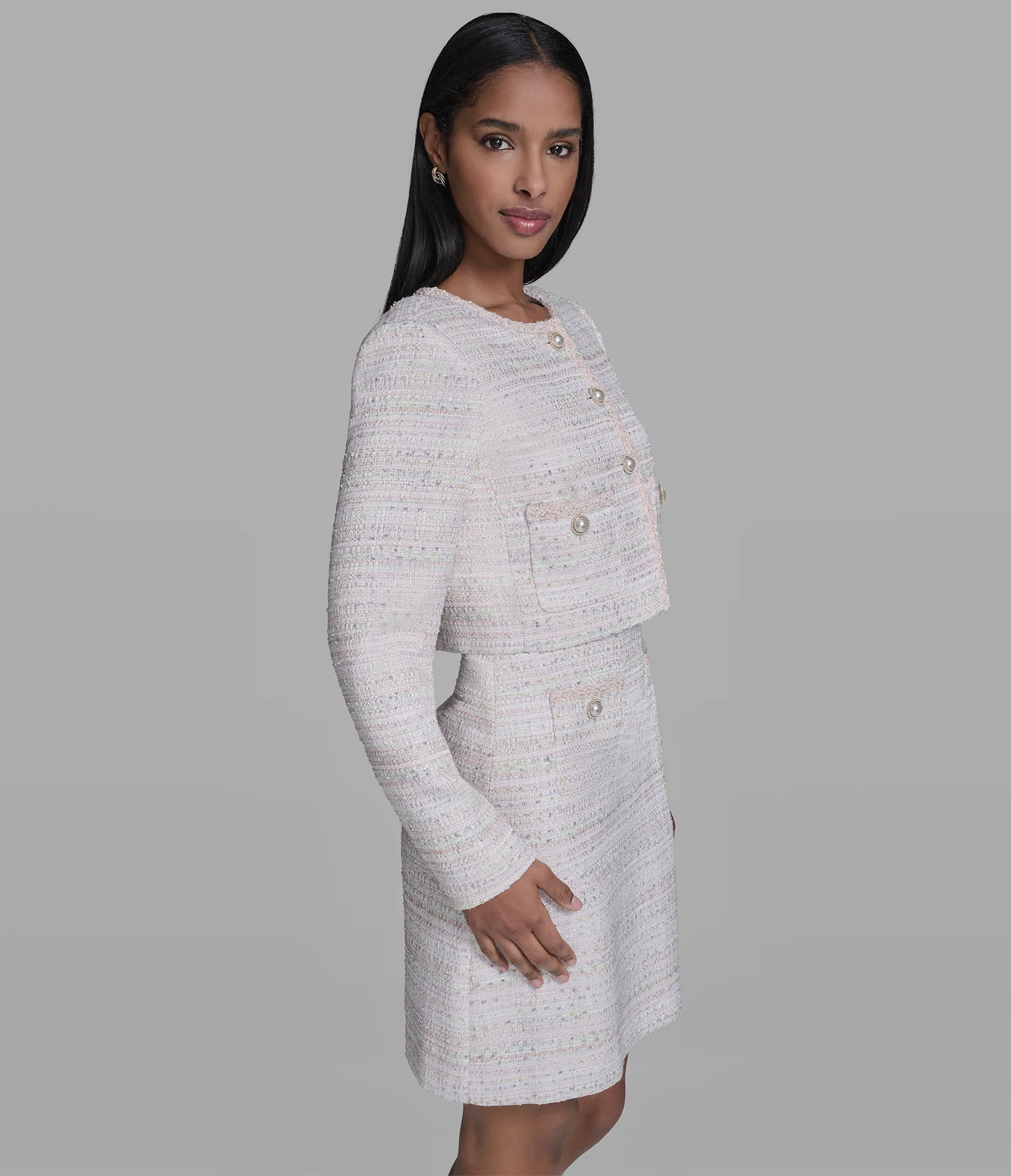 TWEED CO-ORD DRESS JACKET - Image 3