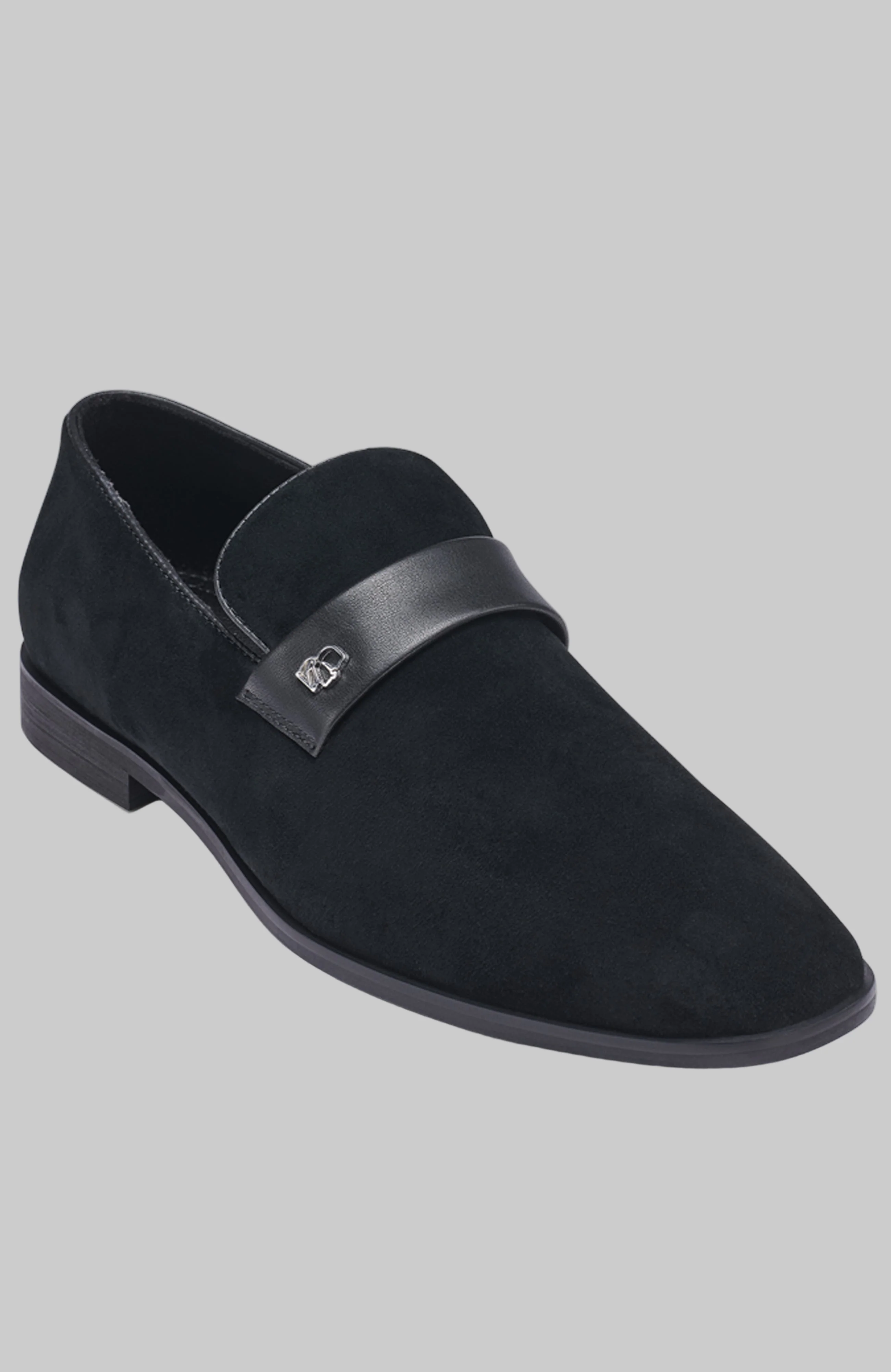 SUEDE EVENING LOAFER WITH LEATHER BAND - Image 2