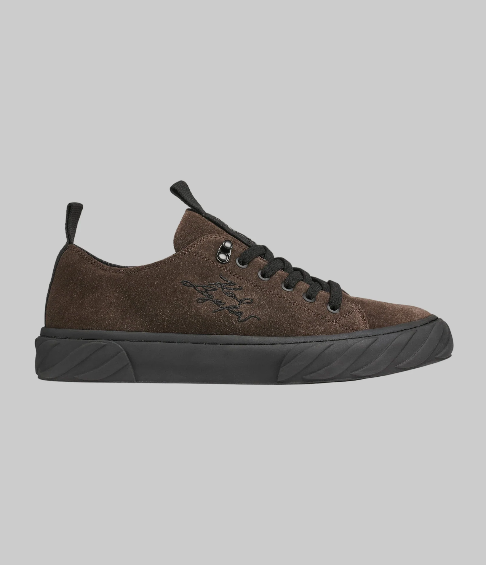 LOW PROFILE SUEDE SNEAKER WITH SIDE LOGO