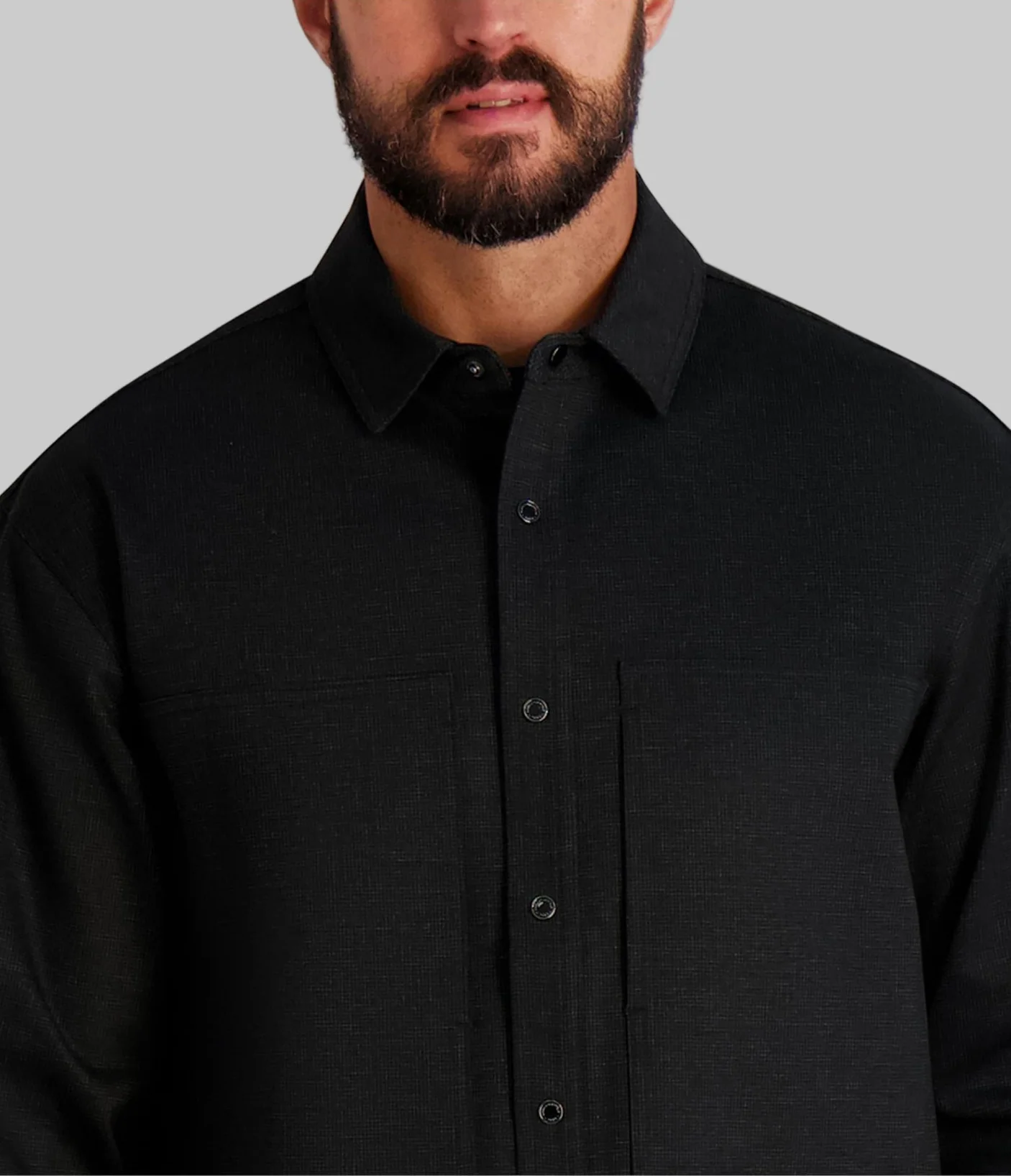 HOUNDSTOOTH UTILITY SHIRT JACKET - Image 5