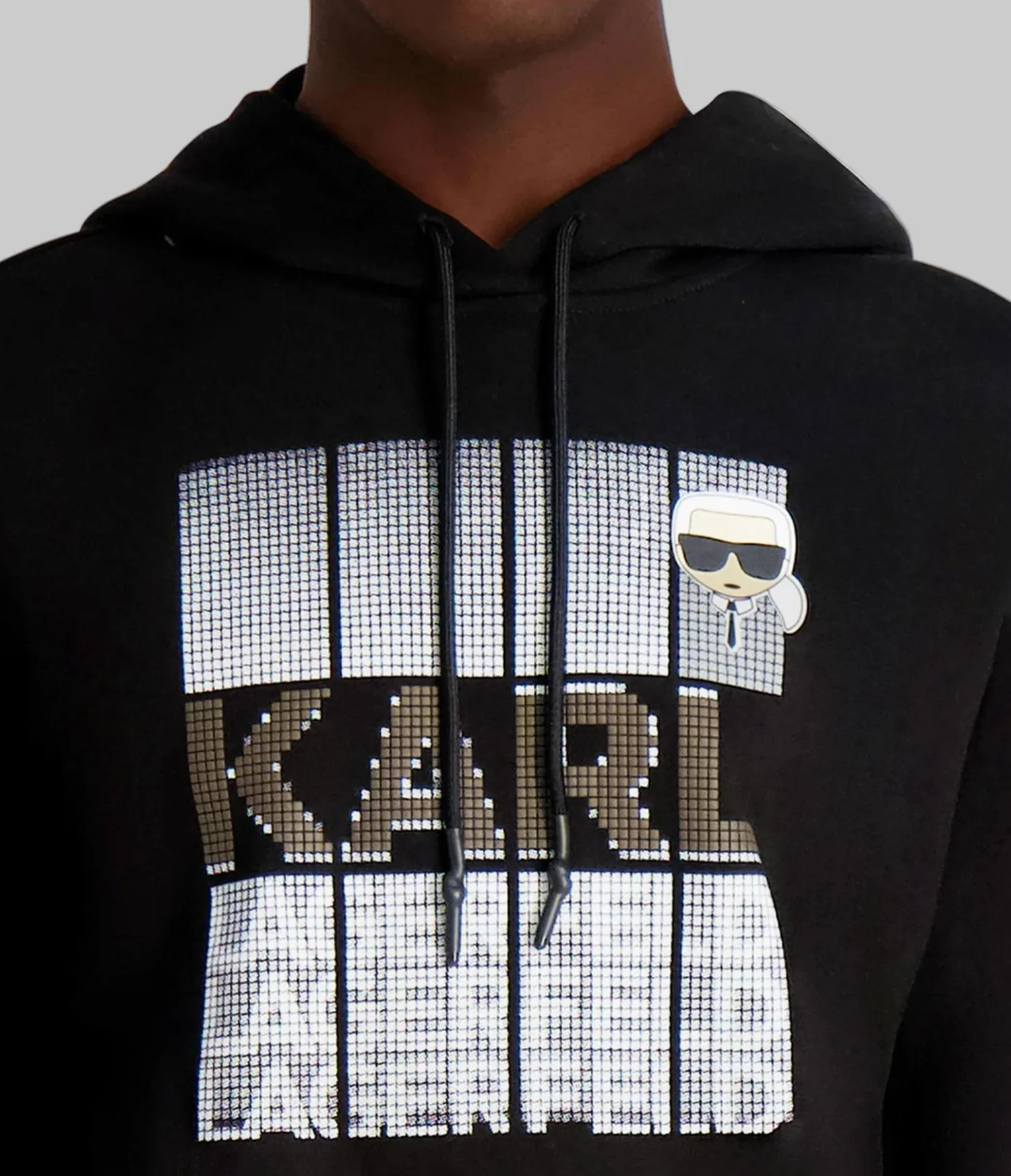 FAUX EMBROIDERED LOGO HOODIE - Image 5