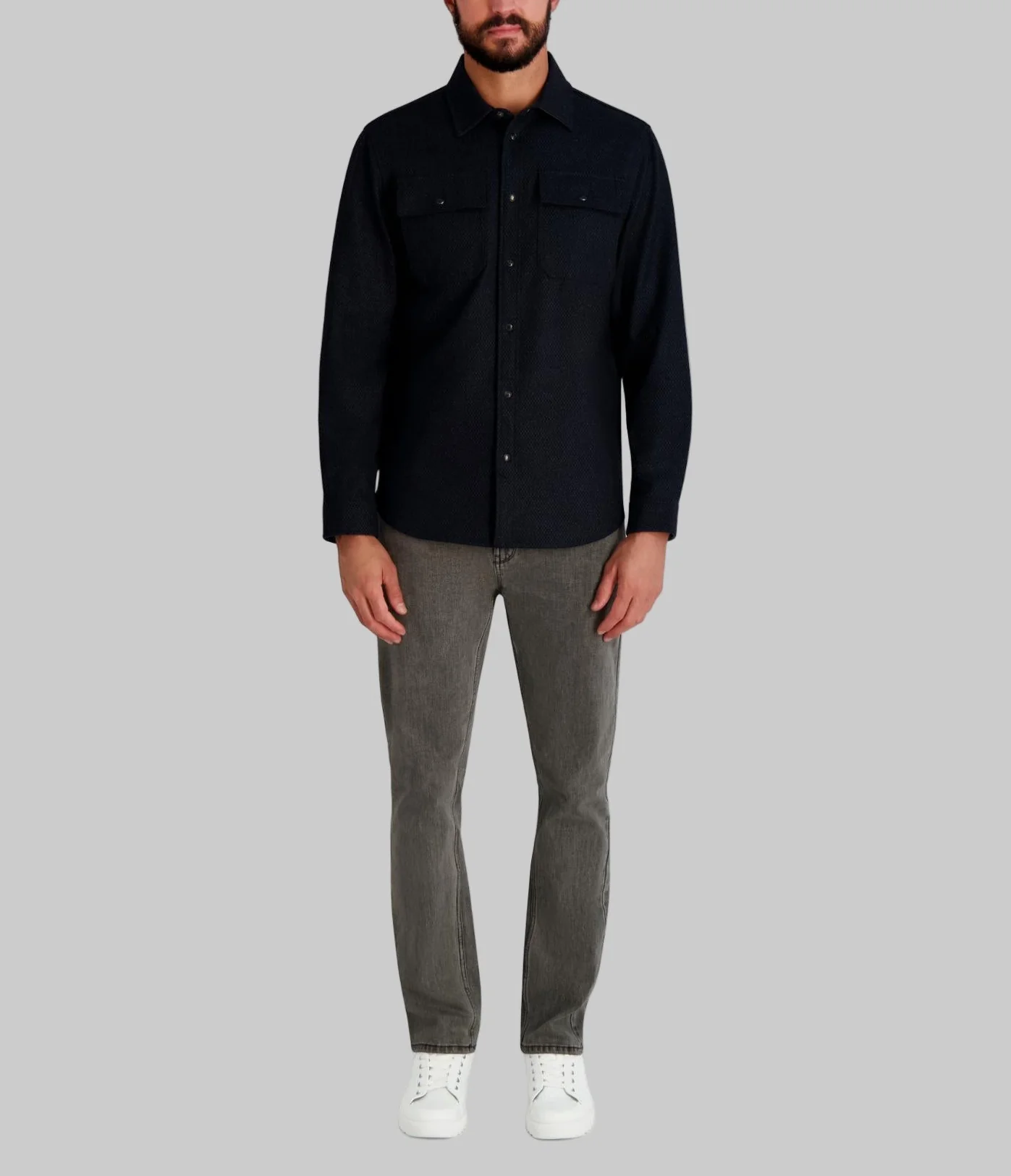 PLAID UTILITY SHIRT JACKET - Image 5
