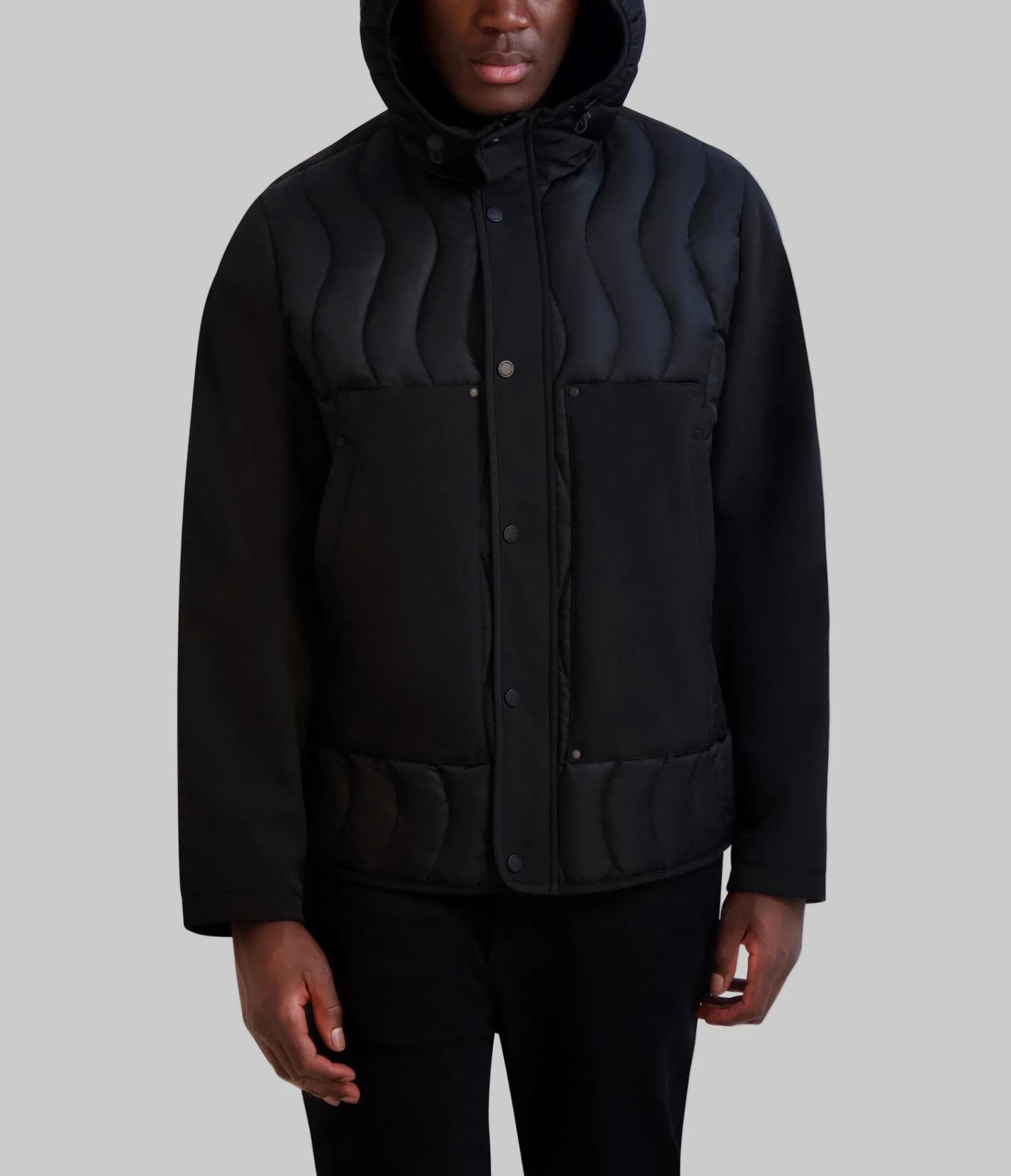 QUILTED HOODED JACKET - Image 4