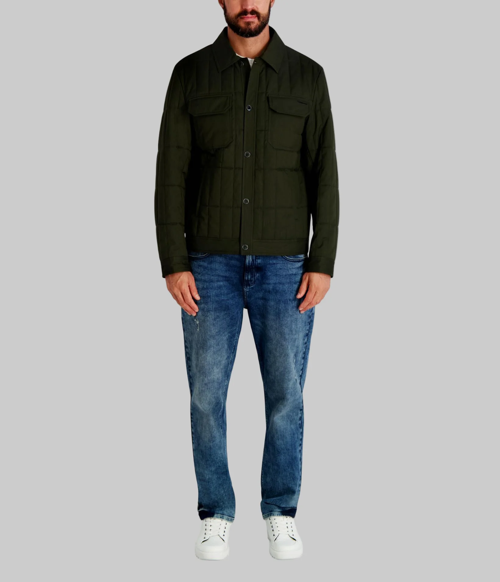 QUILTED SHIRT JACKET - Image 4
