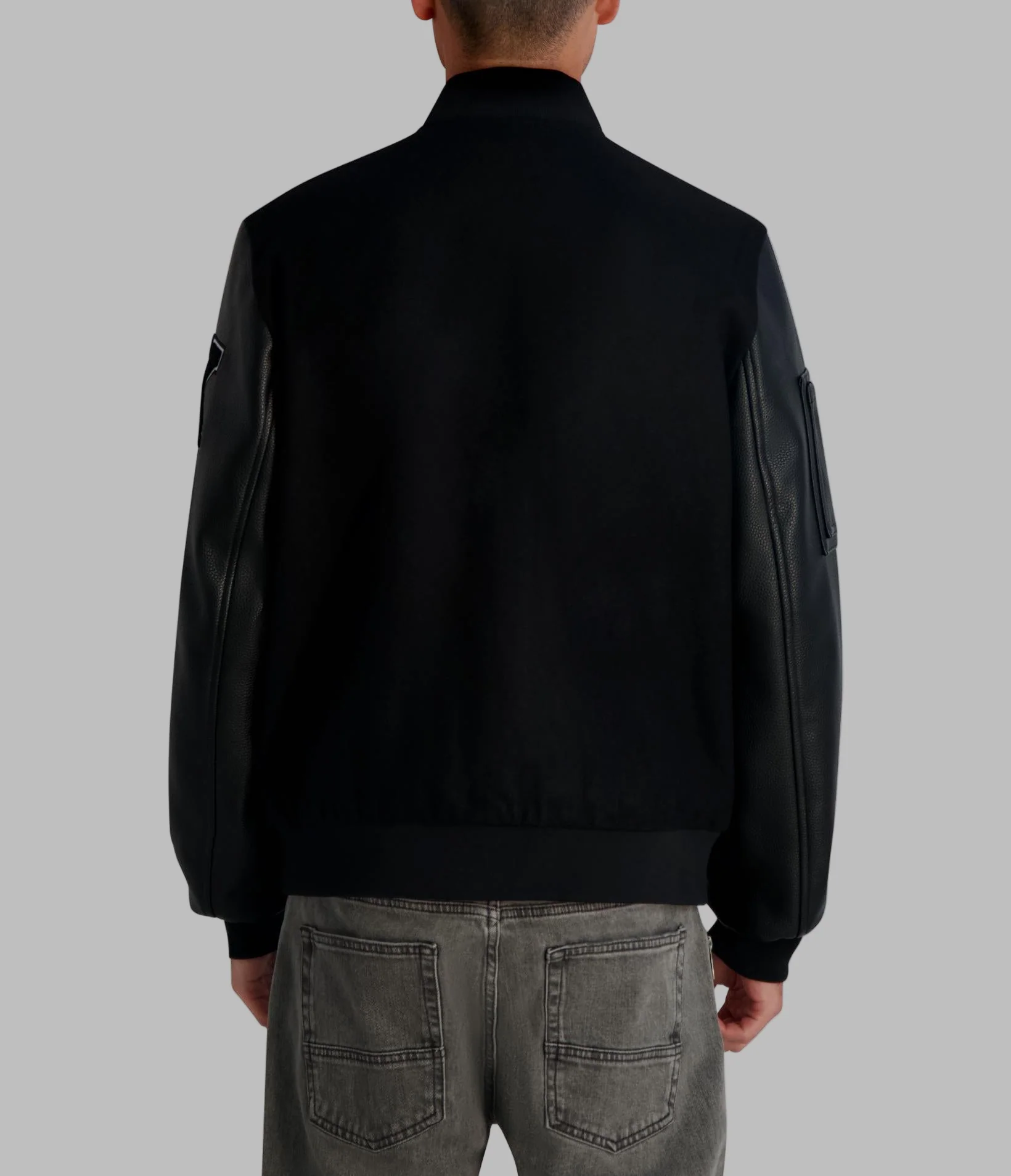 KARL PATCH VARSITY JACKET - Image 2