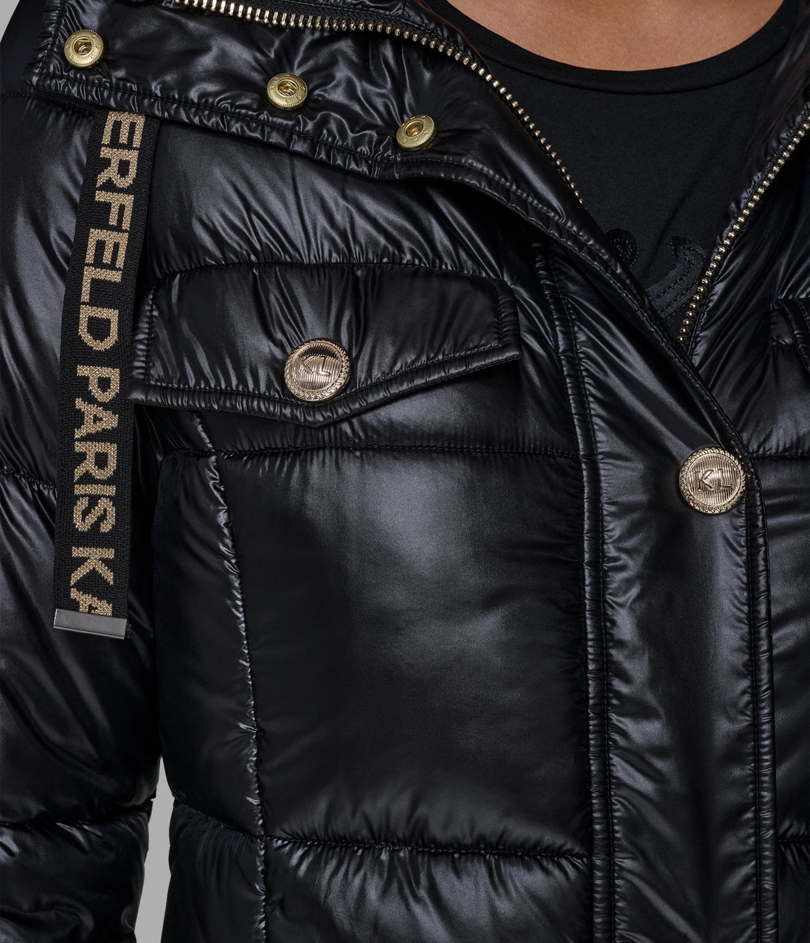 MAXI PUFFER WITH KL BUTTONS - Image 5