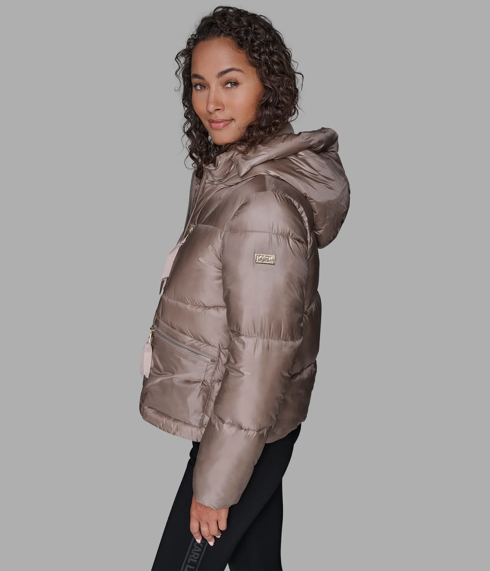 SHORT HOODED PUFFER - Image 4